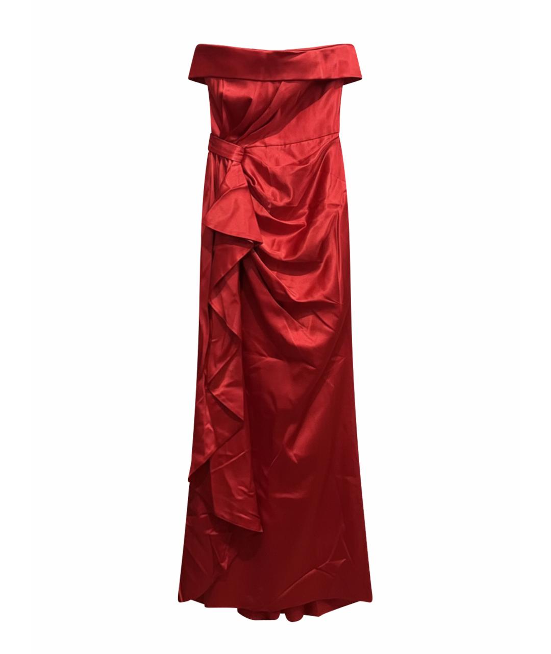 ZUHAIR MURAD Красное шелковое вечернее платье, фото 1