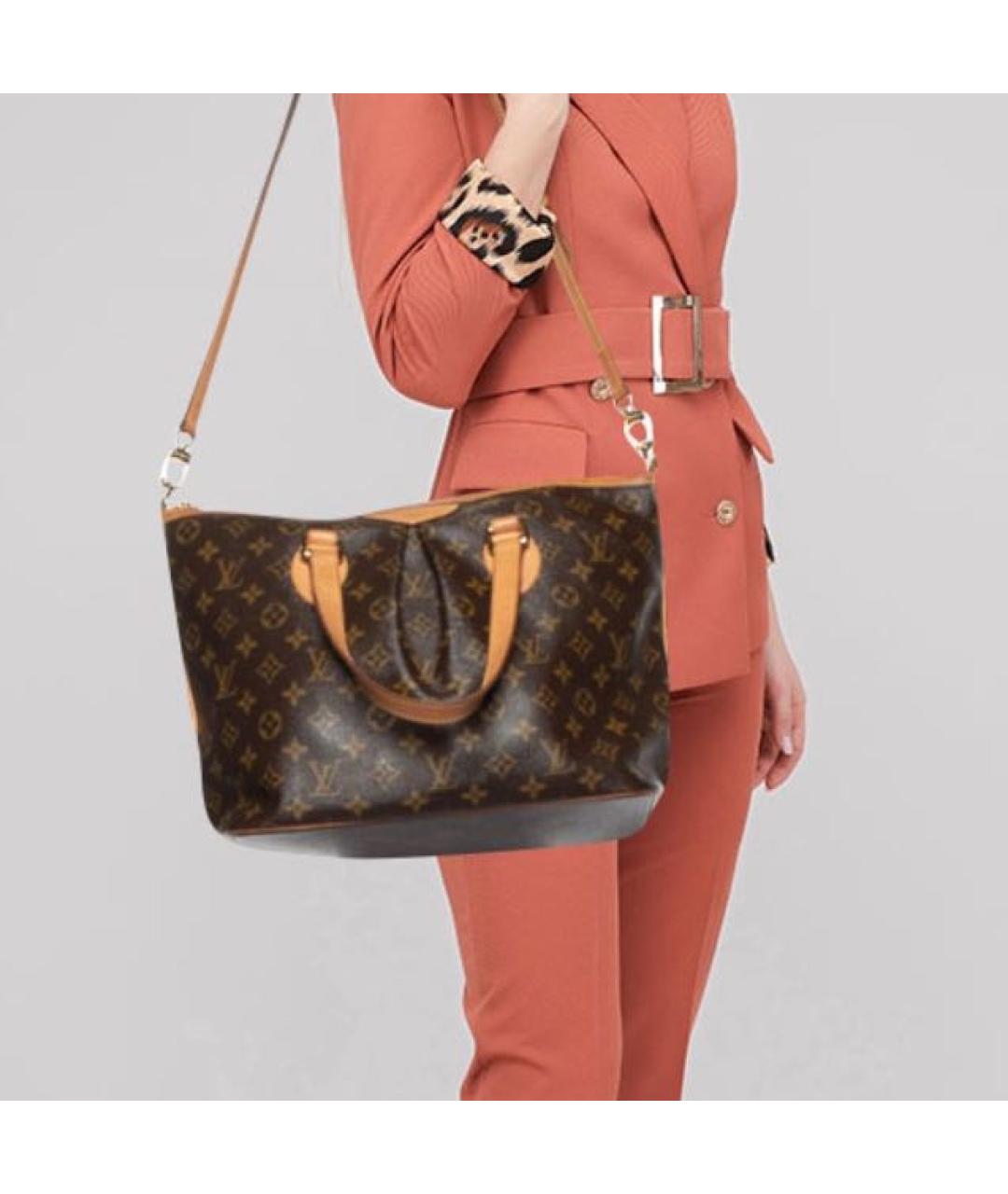 LOUIS VUITTON Коричневая сумка тоут, фото 4