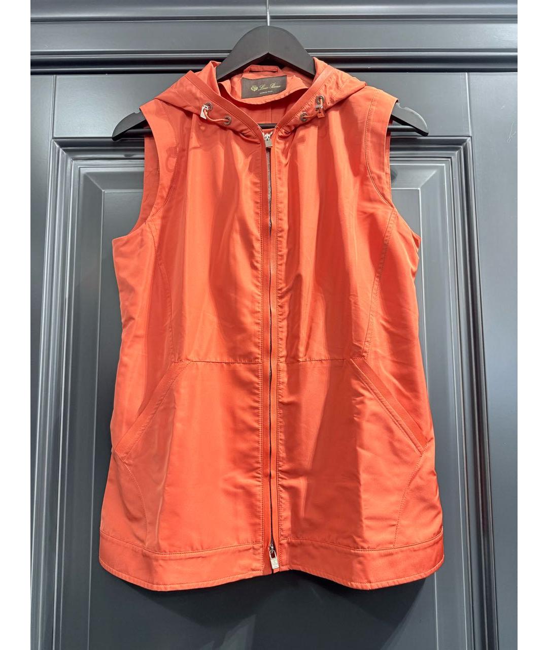 LORO PIANA Коралловый полиэстеровый жилет, фото 6