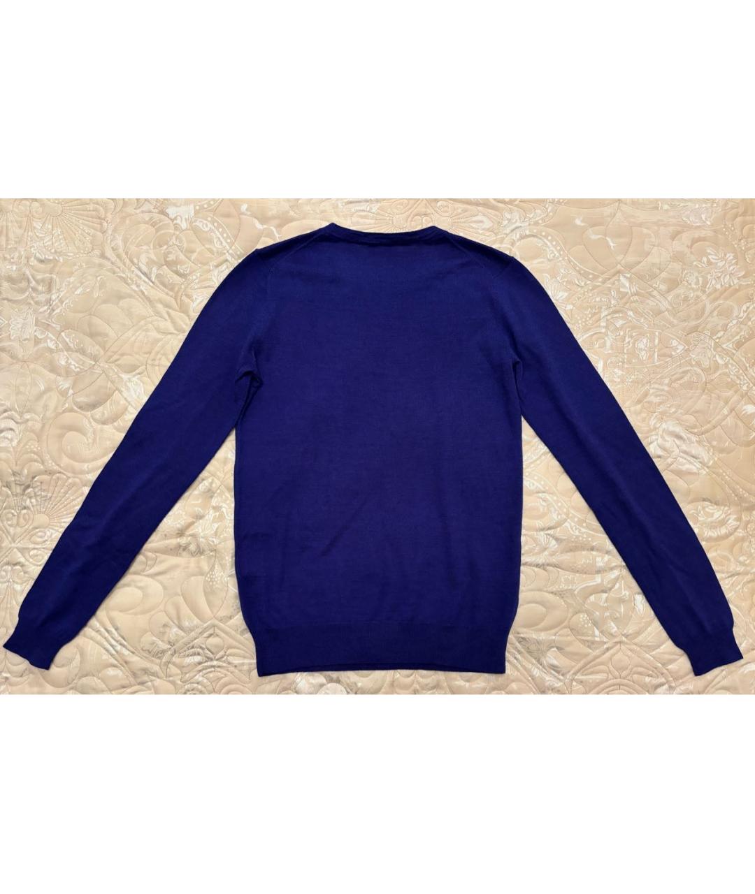 CELINE Фиолетовый шерстяной джемпер / свитер, фото 4