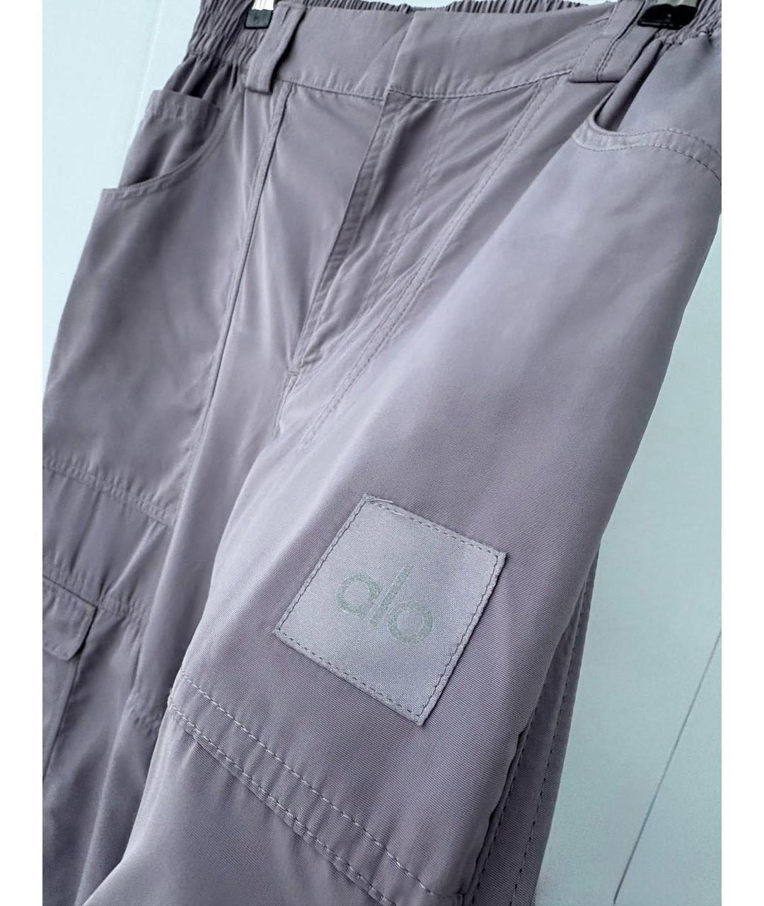 ALO YOGA Мульти хлопко-эластановые брюки широкие, фото 5