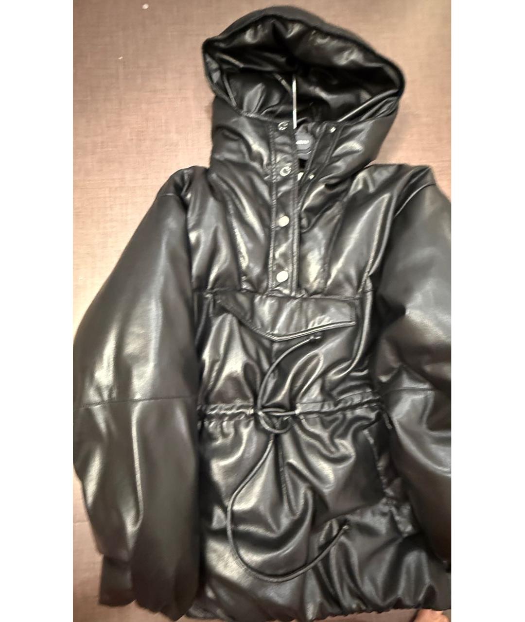 NANUSHKA Черный полиэстеровый пуховик, фото 2