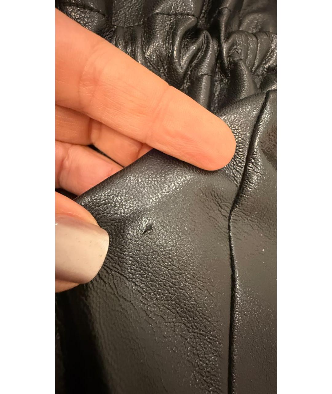 NANUSHKA Черный полиэстеровый пуховик, фото 8