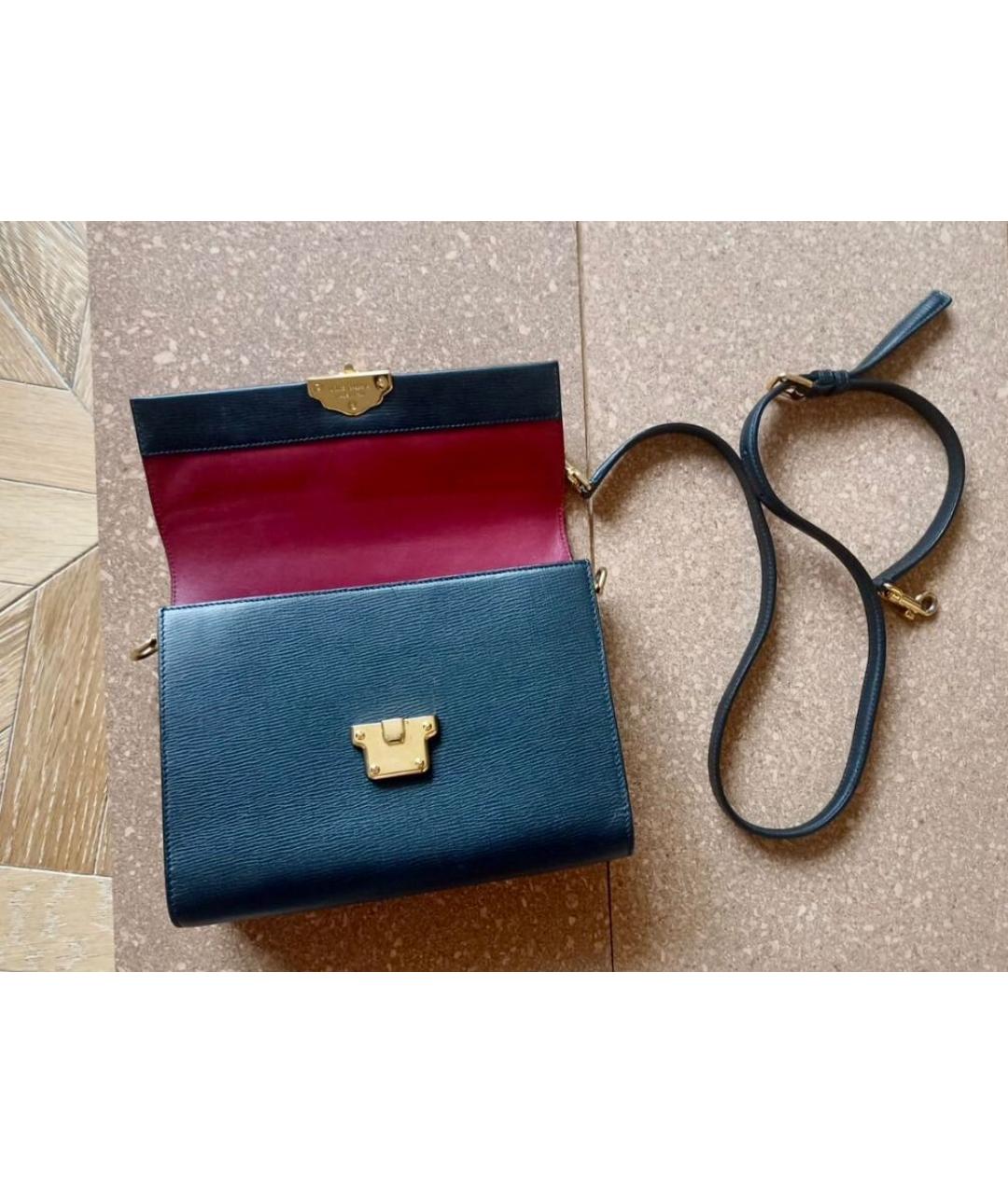 DOLCE&GABBANA Черная кожаная сумка через плечо, фото 8