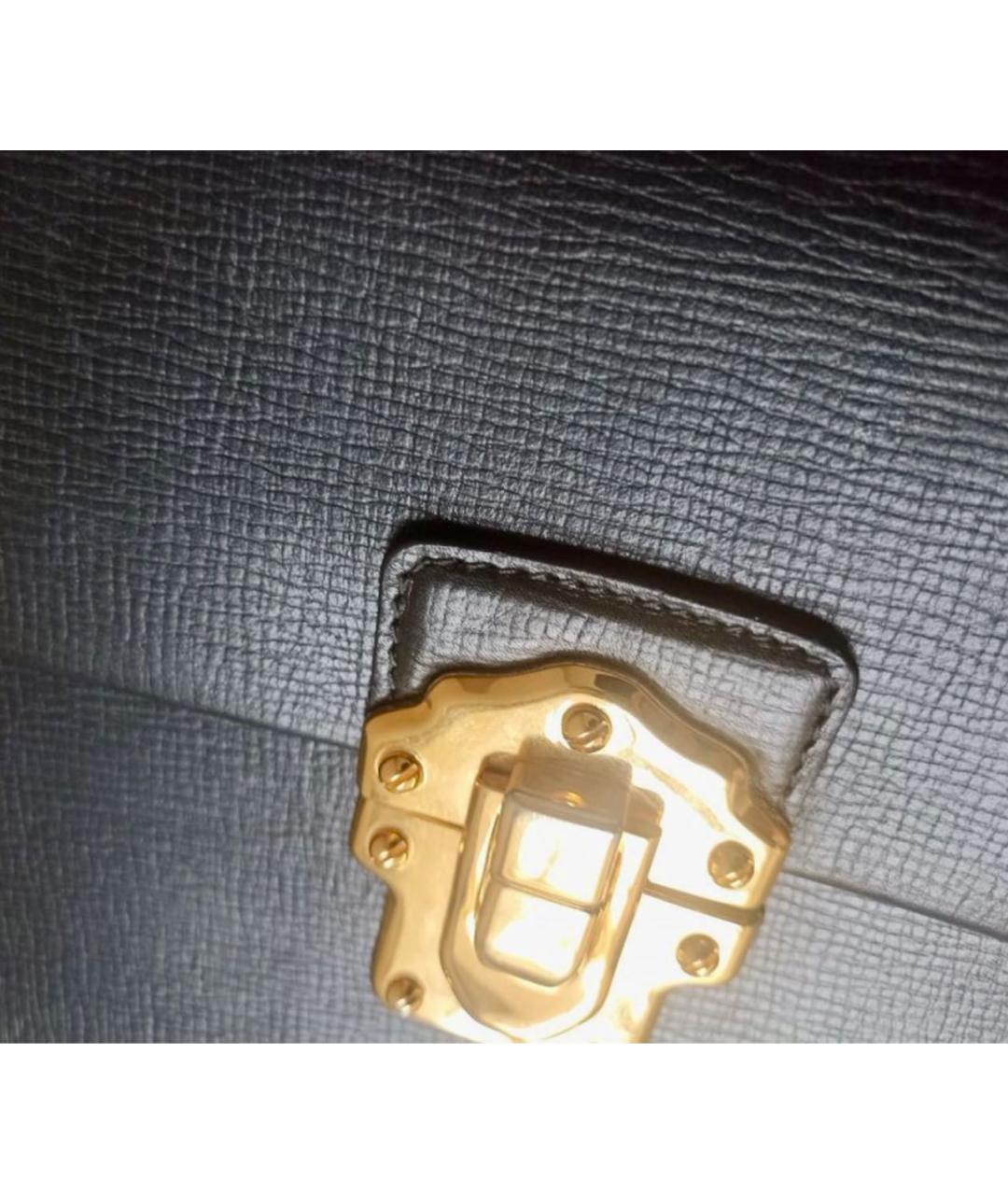 DOLCE&GABBANA Черная кожаная сумка через плечо, фото 7