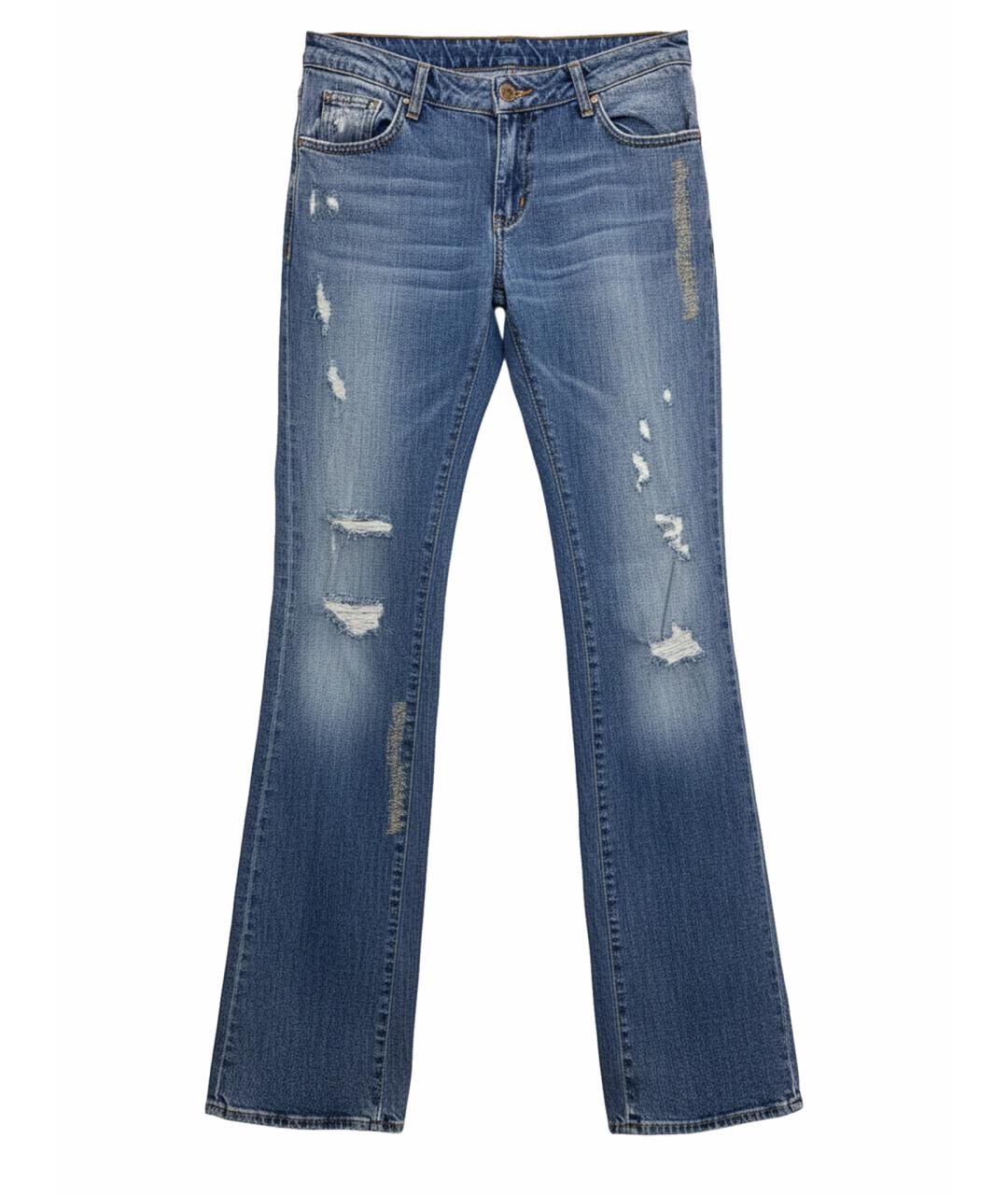 JUST CAVALLI Голубые прямые джинсы, фото 1