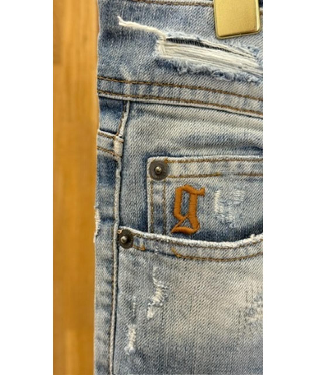 JOHN GALLIANO Голубые прямые джинсы, фото 4