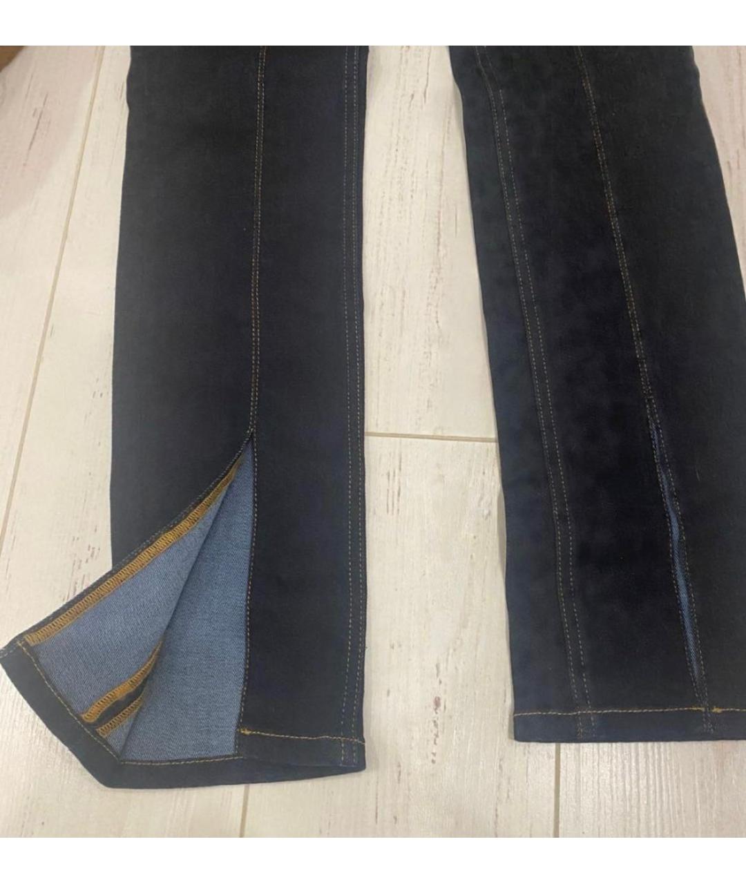 DOLCE&GABBANA Темно-синие хлопковые джинсы слим, фото 5