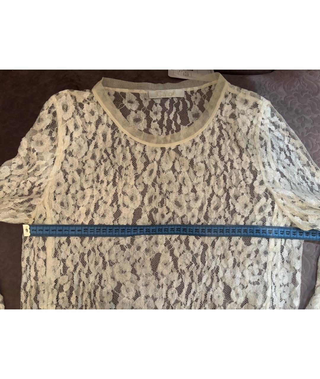 CHLOE Белая блузы, фото 5
