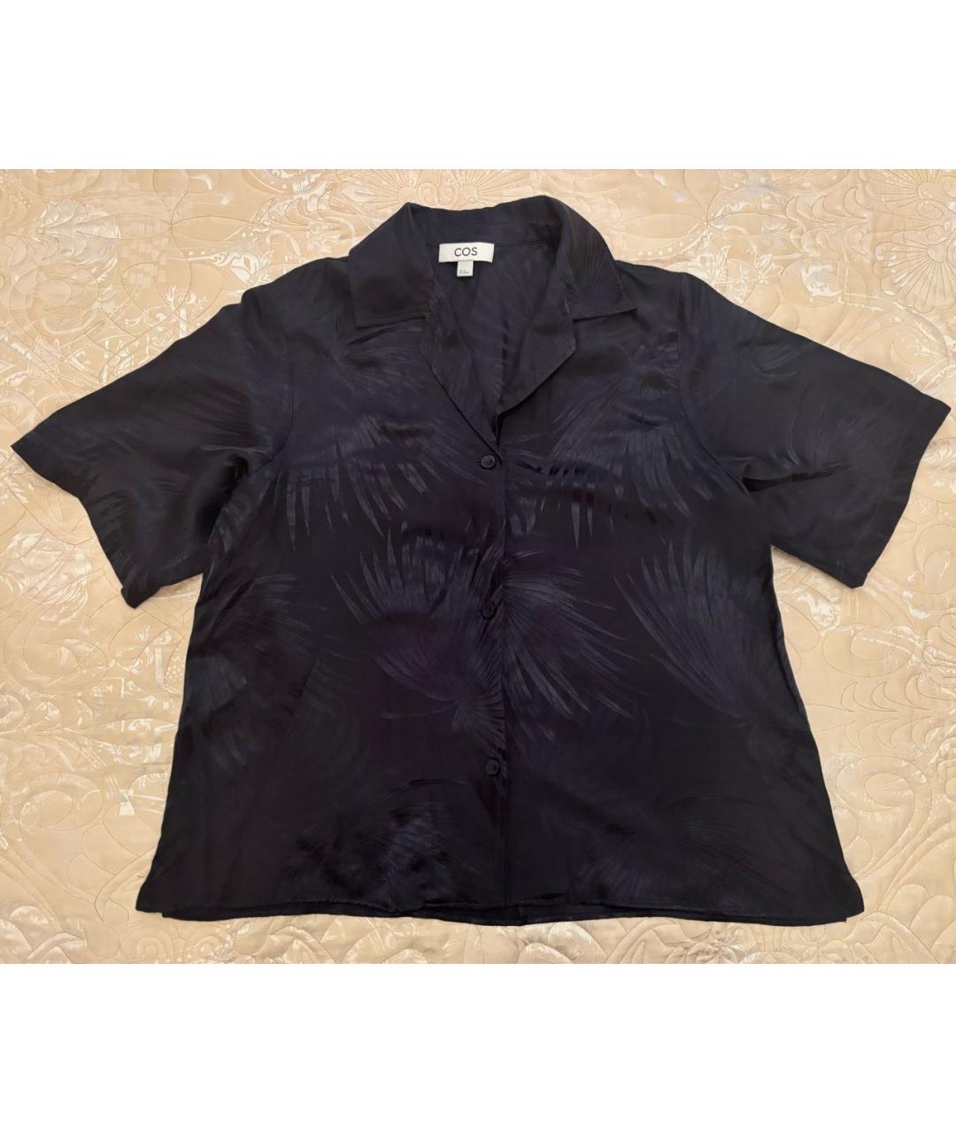 COS Темно-синий шелковый костюм с брюками, фото 8