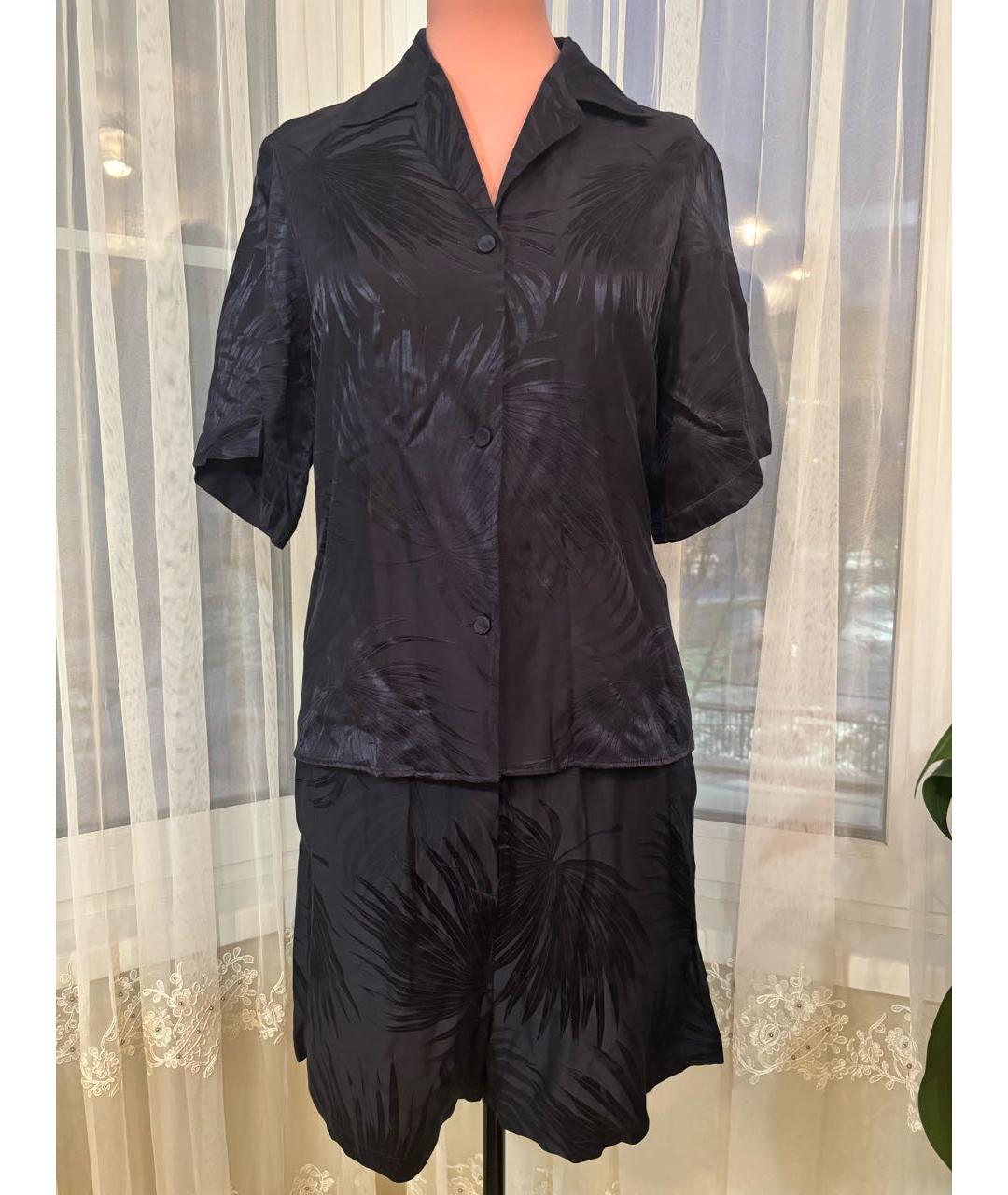 COS Темно-синий шелковый костюм с брюками, фото 9