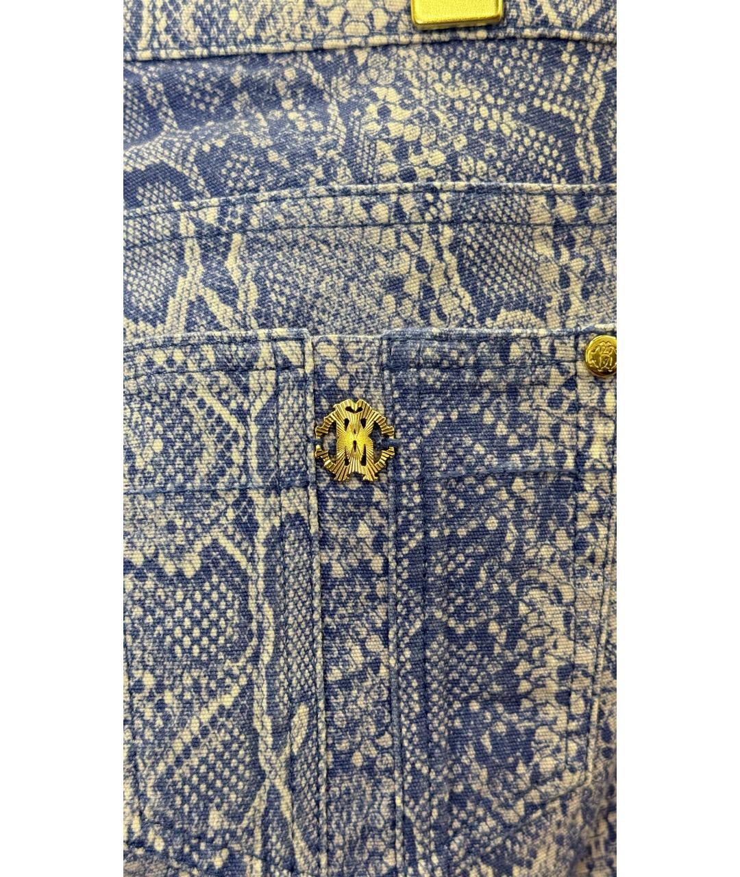 ROBERTO CAVALLI Голубые прямые джинсы, фото 5