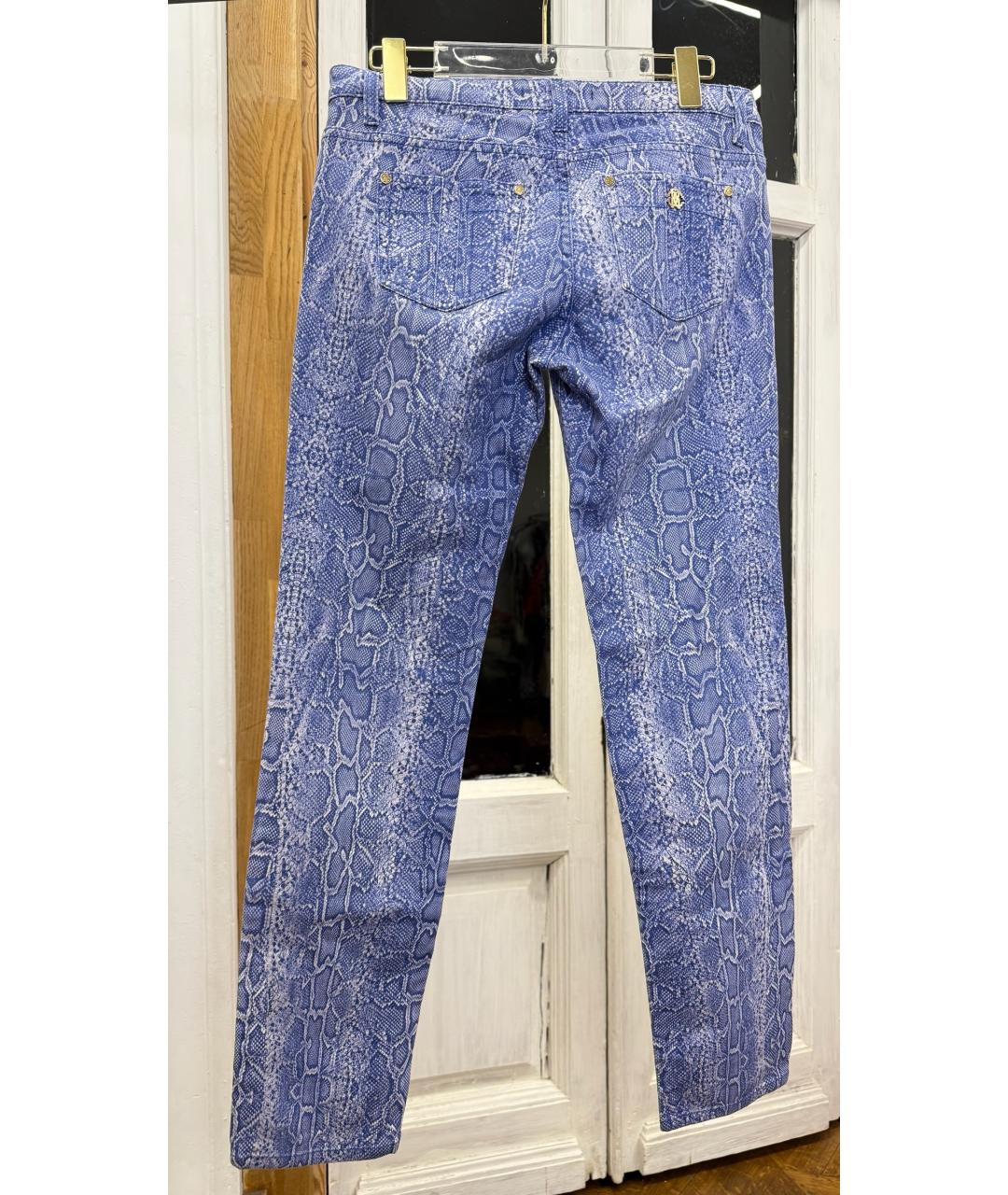 ROBERTO CAVALLI Голубые прямые джинсы, фото 2