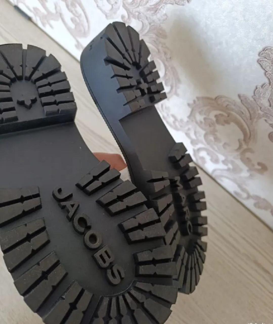 MARC JACOBS Белые кожаные шлепанцы, фото 3