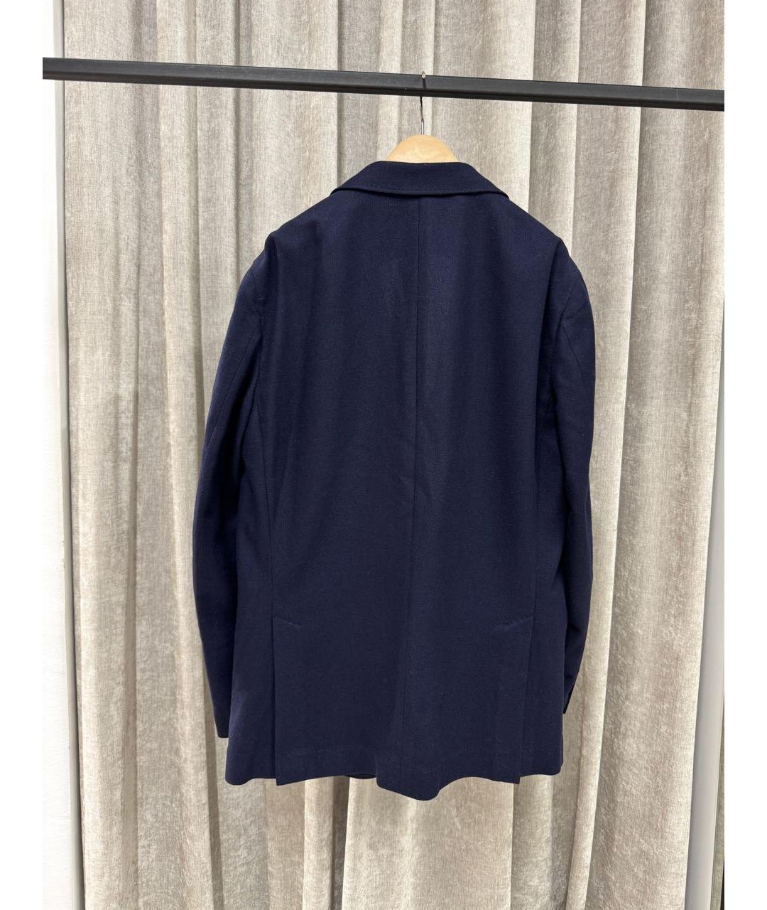 BRUNELLO CUCINELLI Темно-синий кашемировый пиджак, фото 2