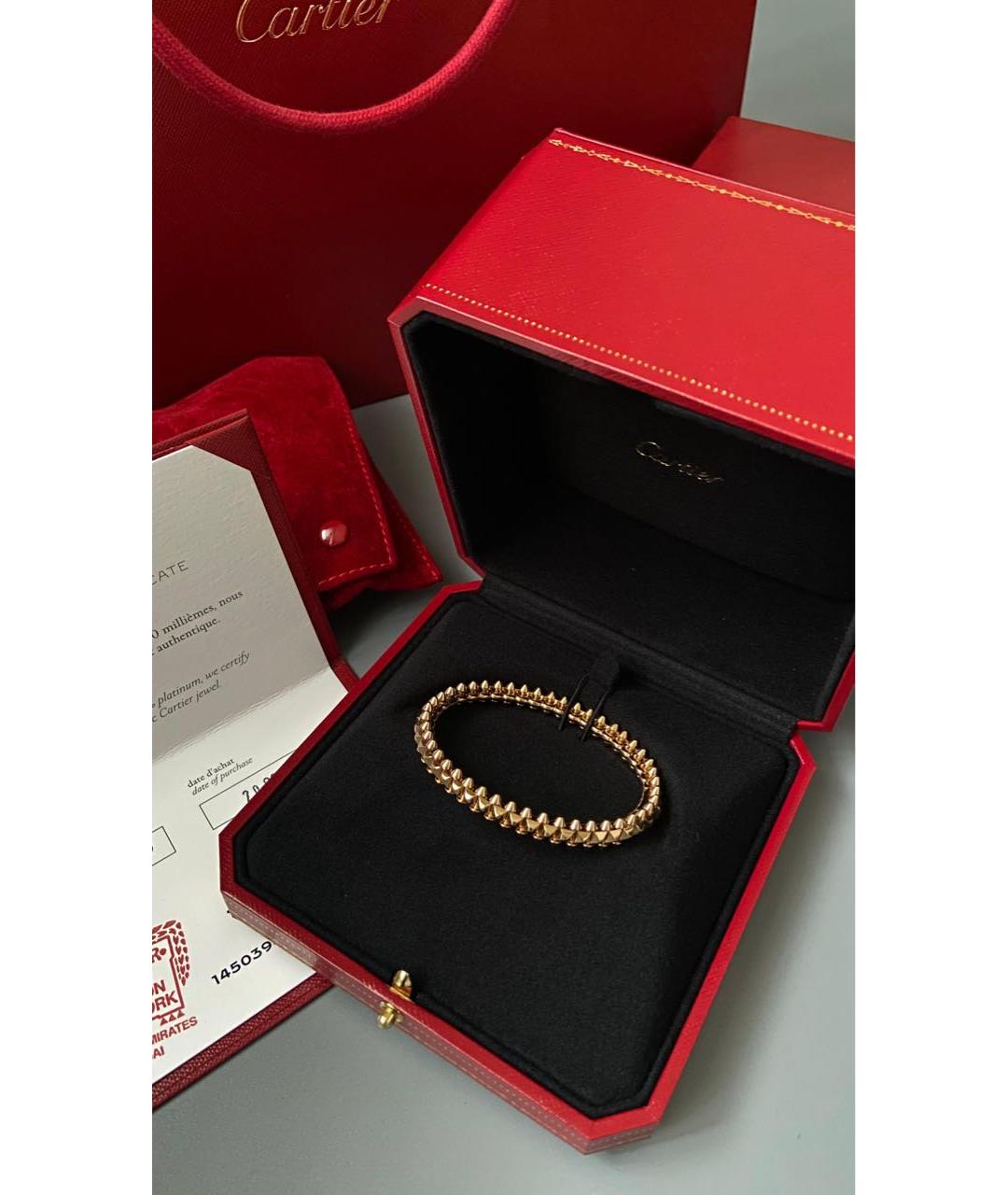 CARTIER Золотой браслет из розового золота, фото 2