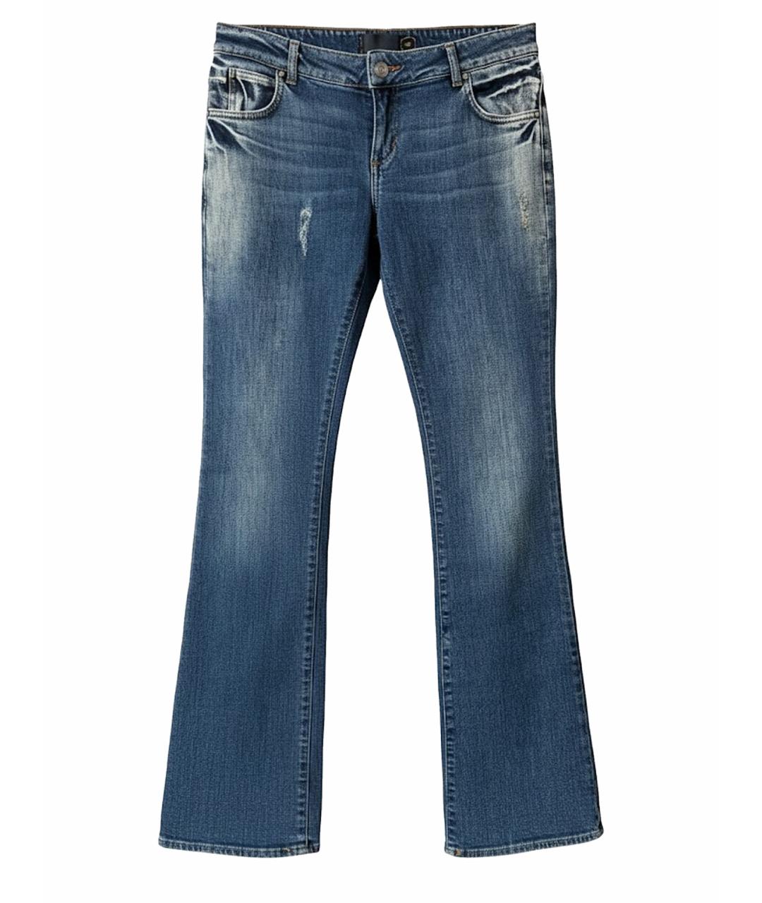 JUST CAVALLI Синие прямые джинсы, фото 1