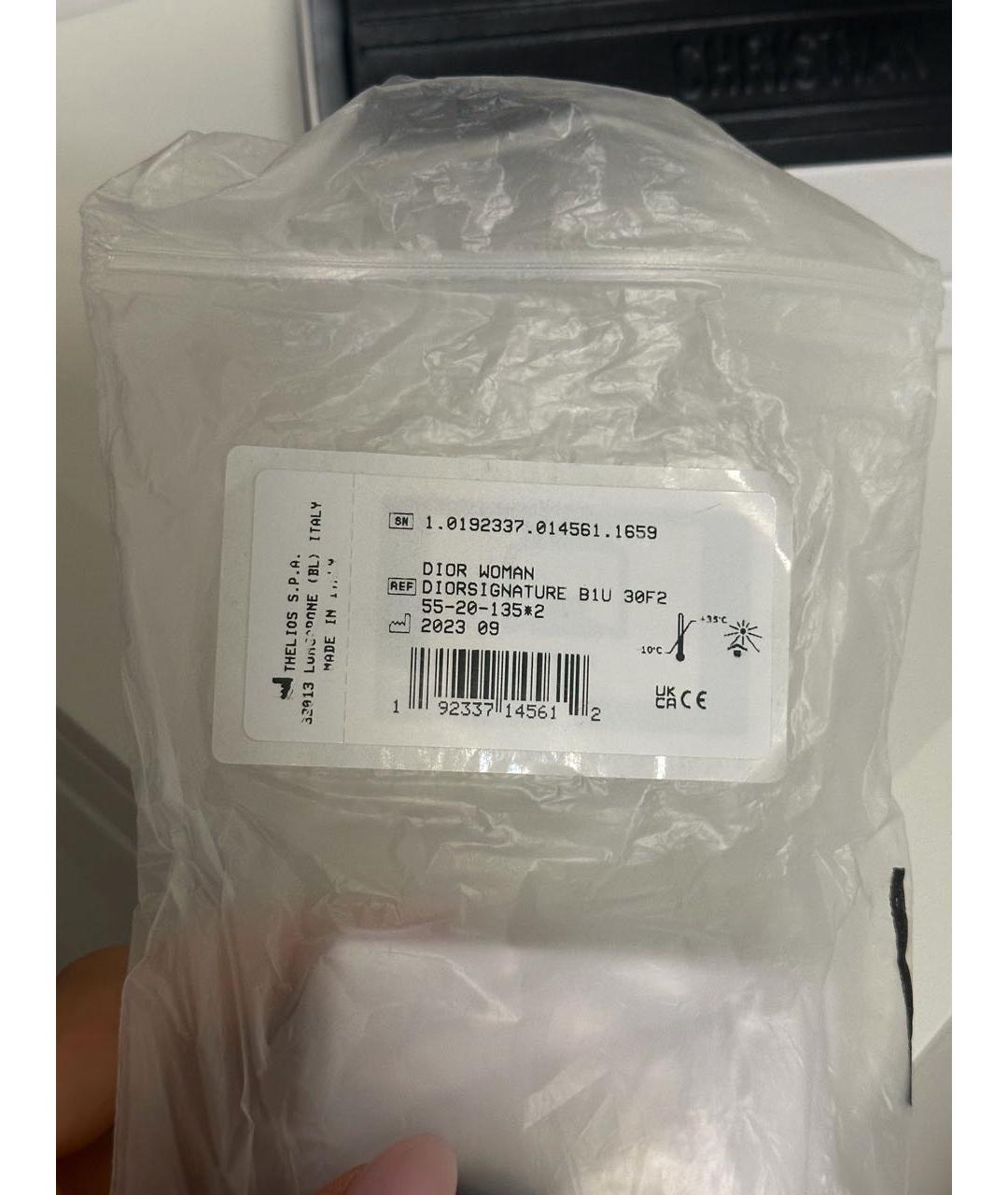 CHRISTIAN DIOR Темно-синие пластиковые солнцезащитные очки, фото 7