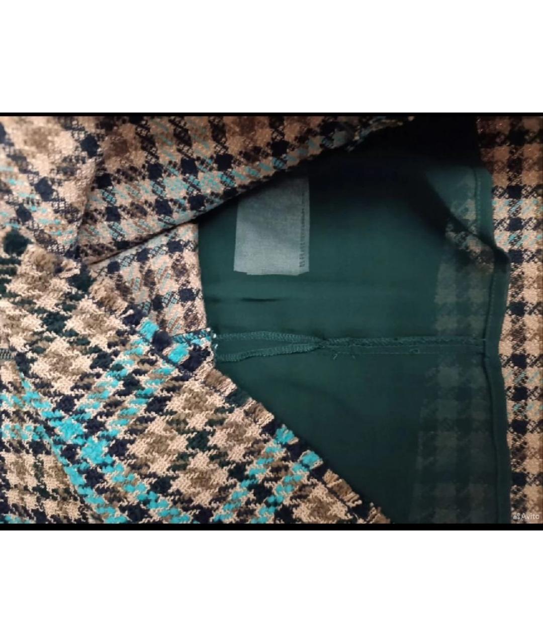 PINKO Зеленый хлопковый костюм с юбками, фото 7