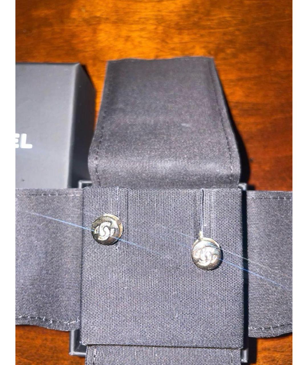 CHANEL Серебряные латунные серьги, фото 5