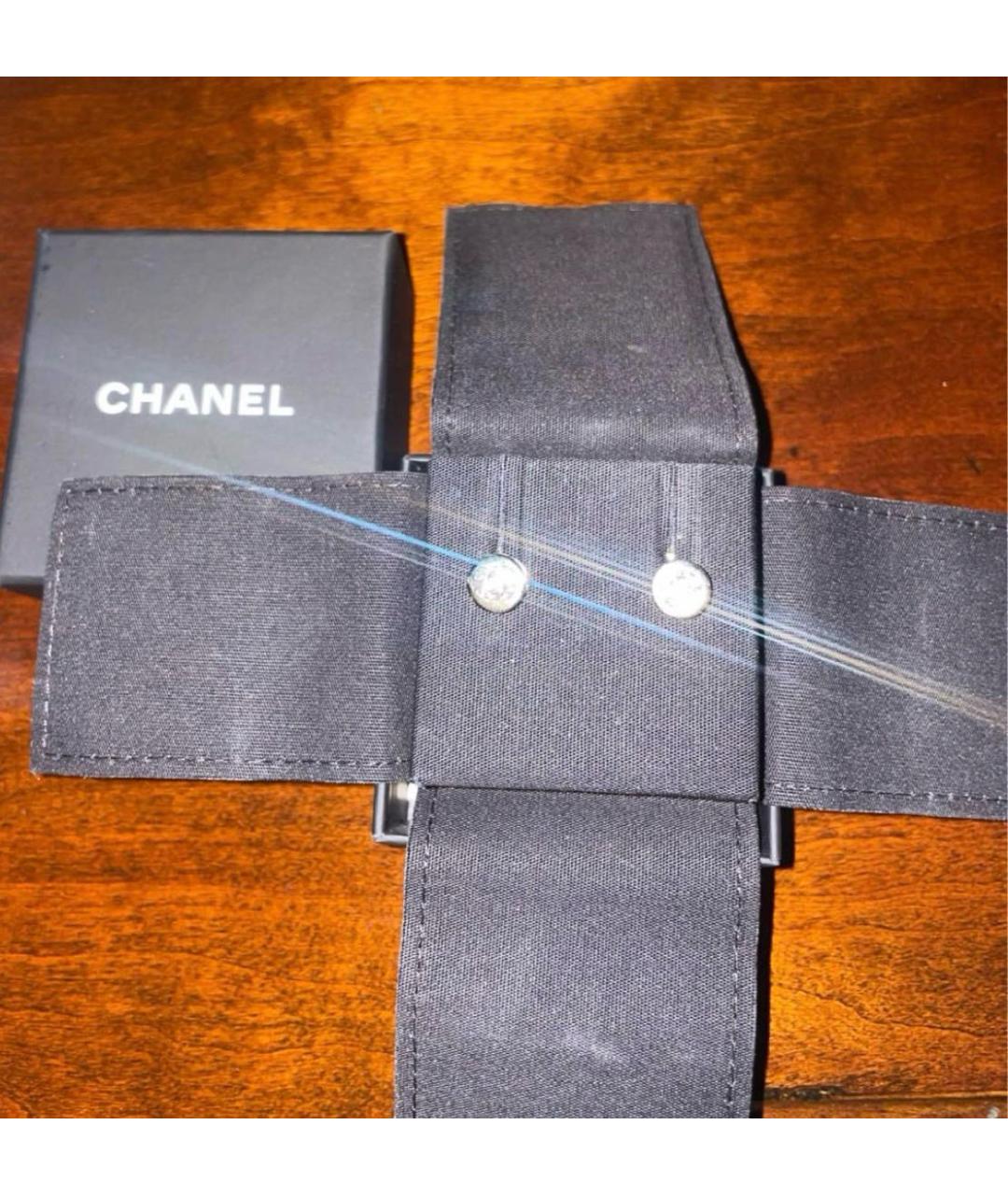 CHANEL Серебряные латунные серьги, фото 4