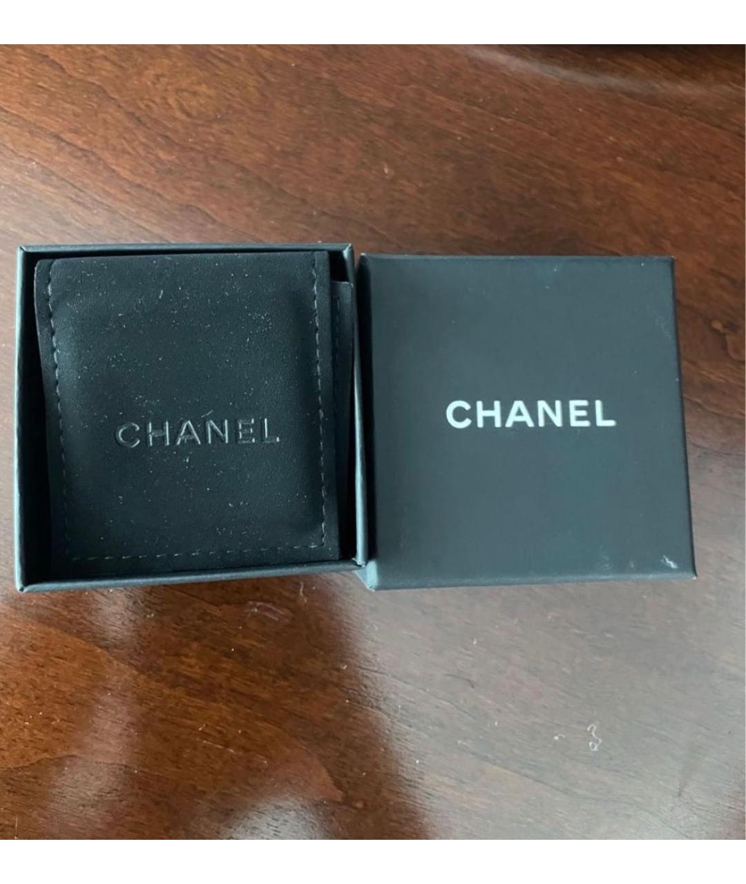 CHANEL Серебряные металлические серьги, фото 2