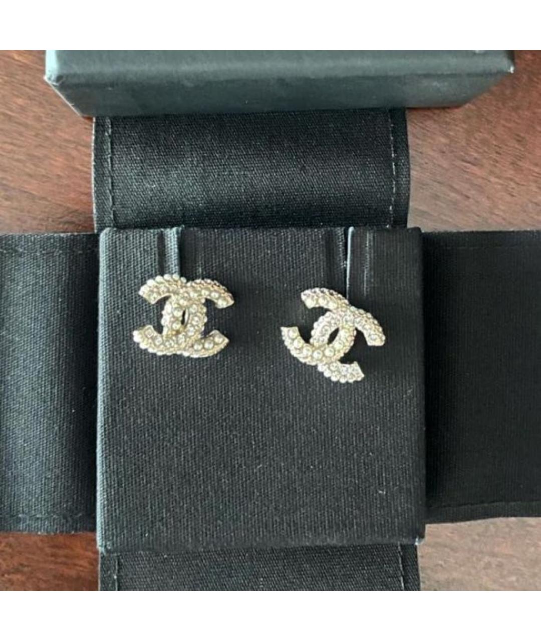 CHANEL Серебряные металлические серьги, фото 4