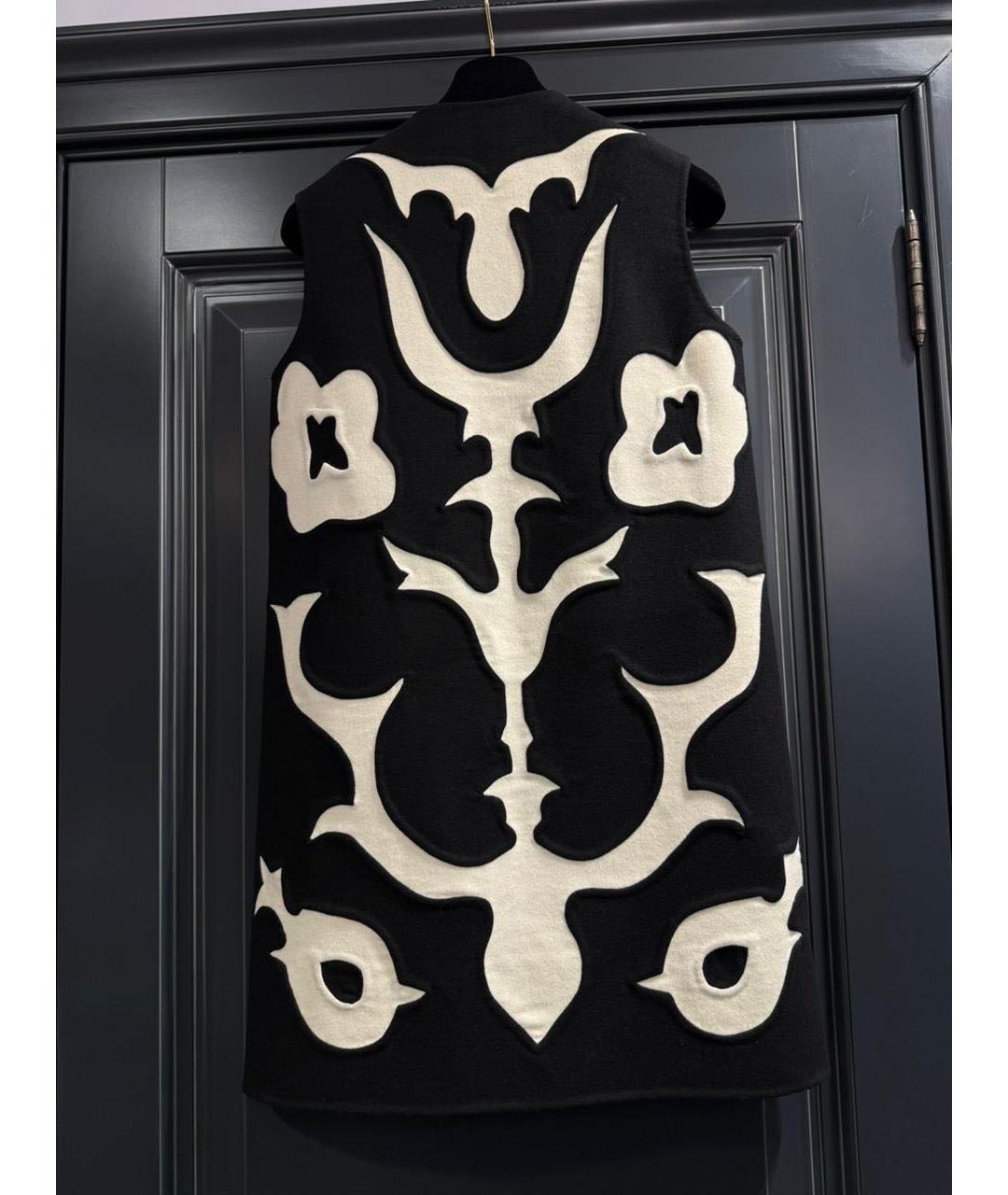 CHRISTIAN DIOR Черная шерстяная жилетка, фото 2