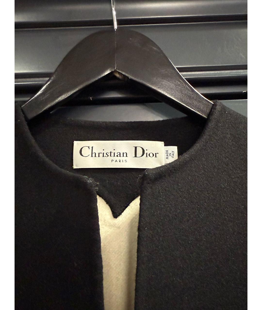 CHRISTIAN DIOR Черная шерстяная жилетка, фото 5