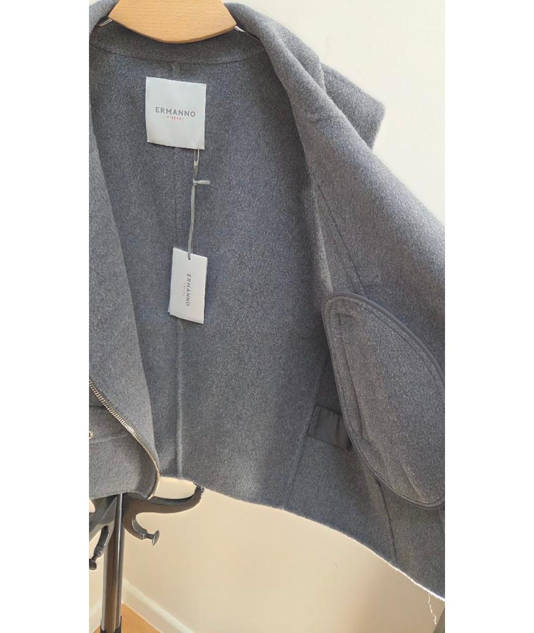 ERMANNO FIRENZE Серый шерстяной жилет, фото 6