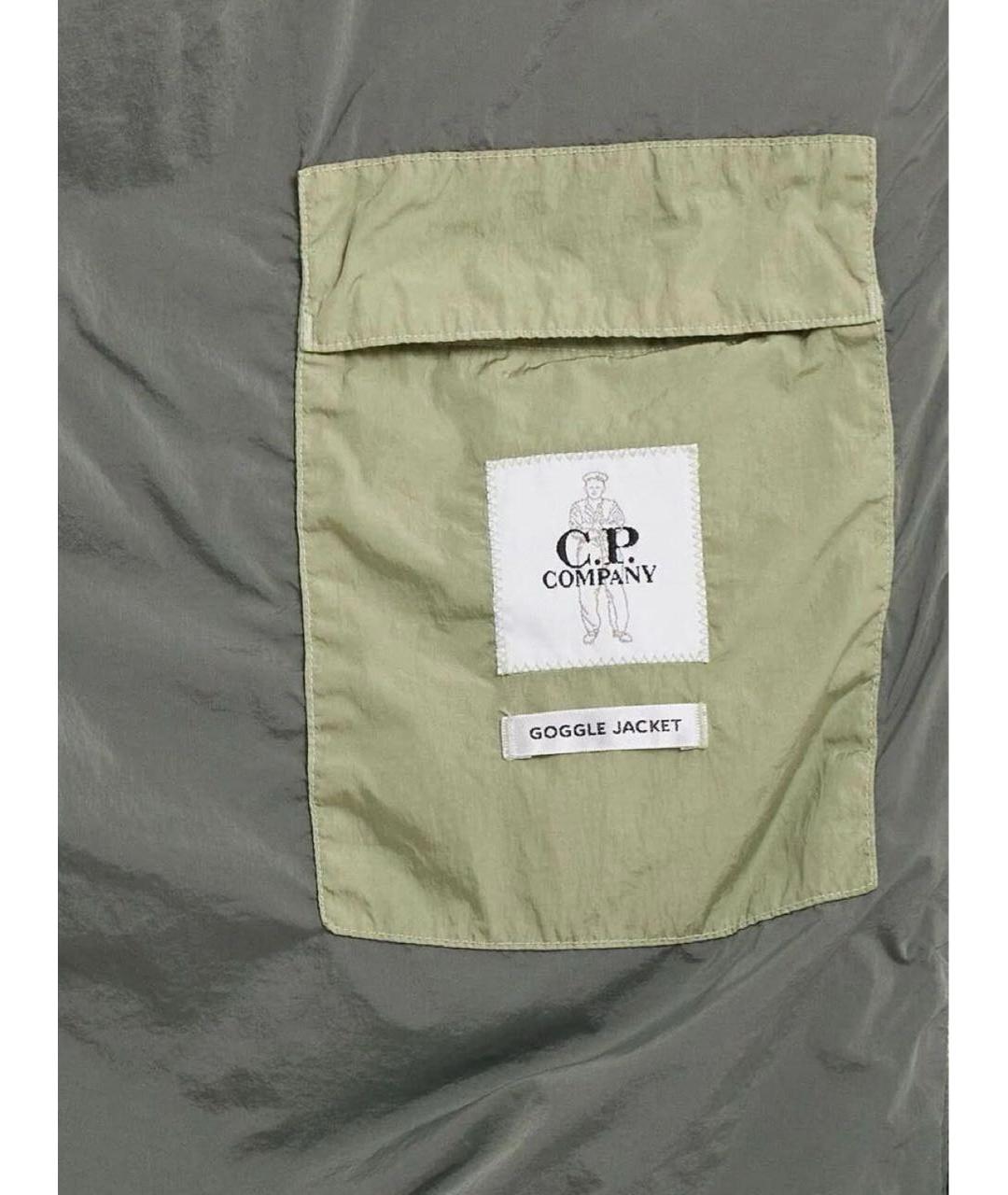 CP COMPANY Зеленый полиамидовый пуховик, фото 4