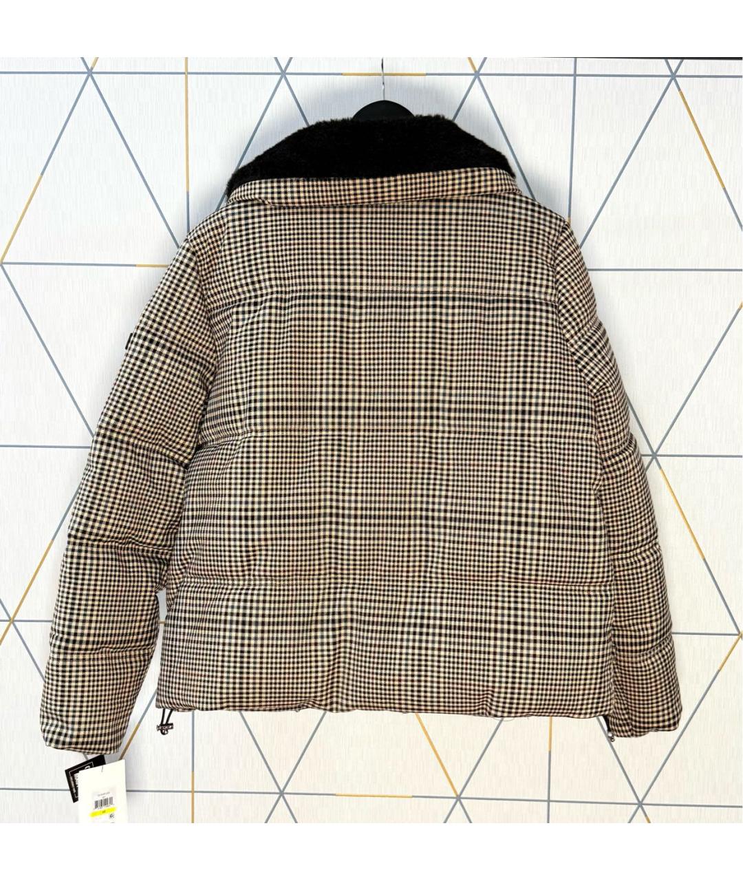 DKNY Бежевый полиэстеровый пуховик, фото 2