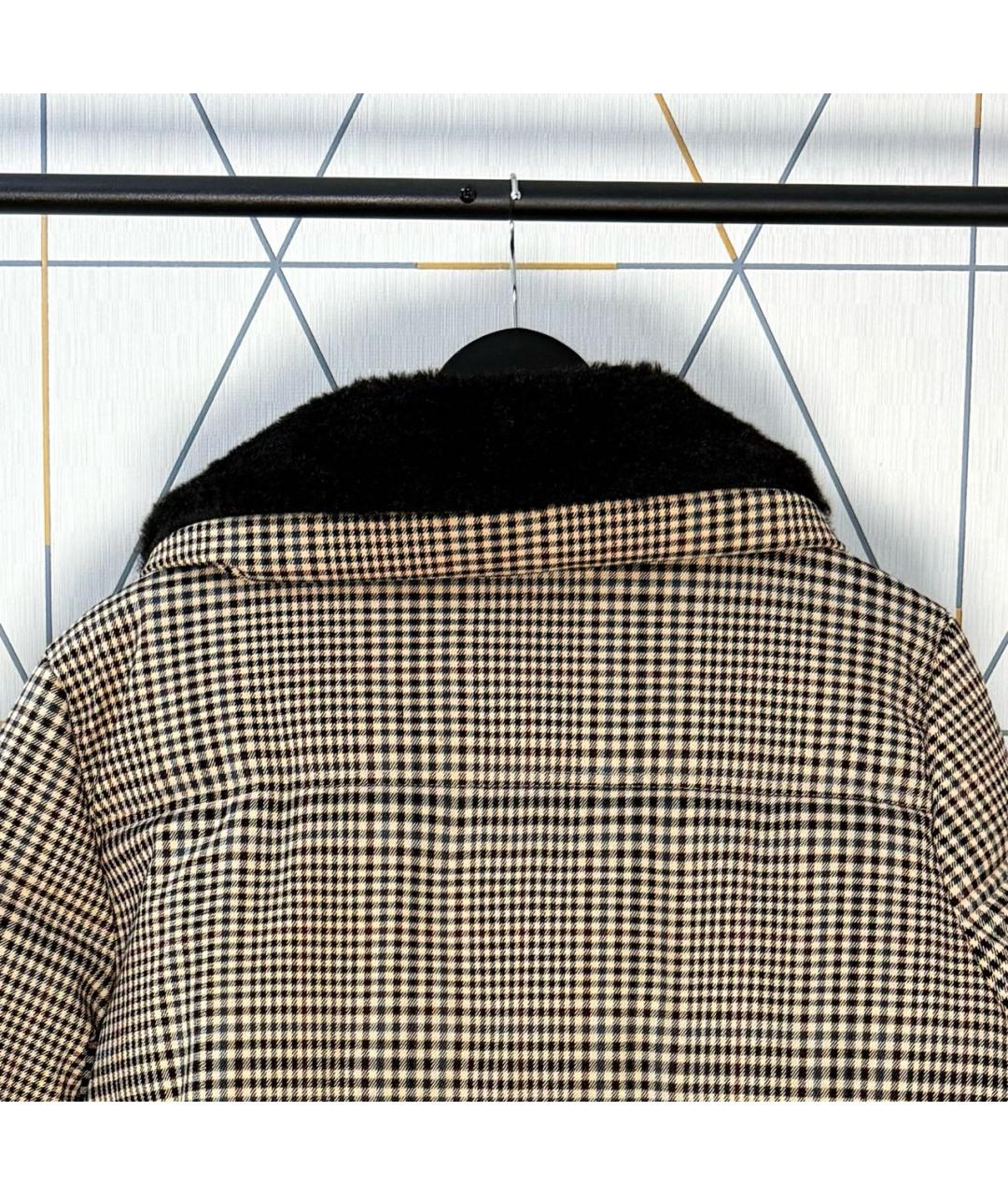 DKNY Бежевый полиэстеровый пуховик, фото 3