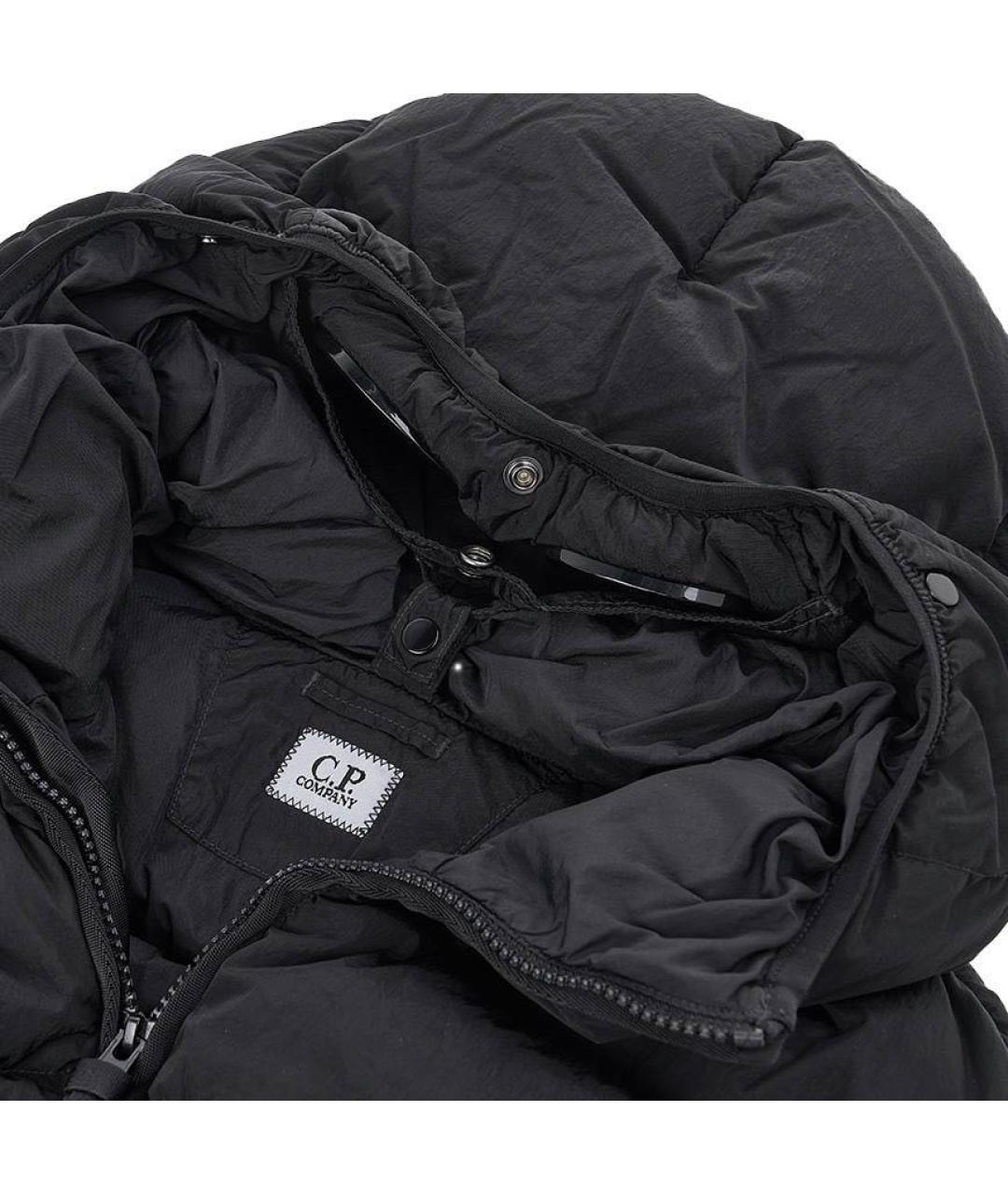 CP COMPANY Черный полиамидовый пуховик, фото 3