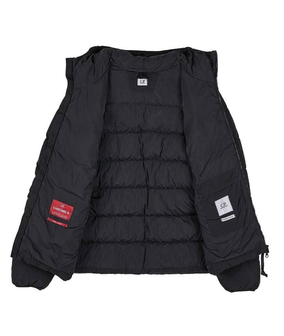 CP COMPANY Черный полиамидовый пуховик, фото 4