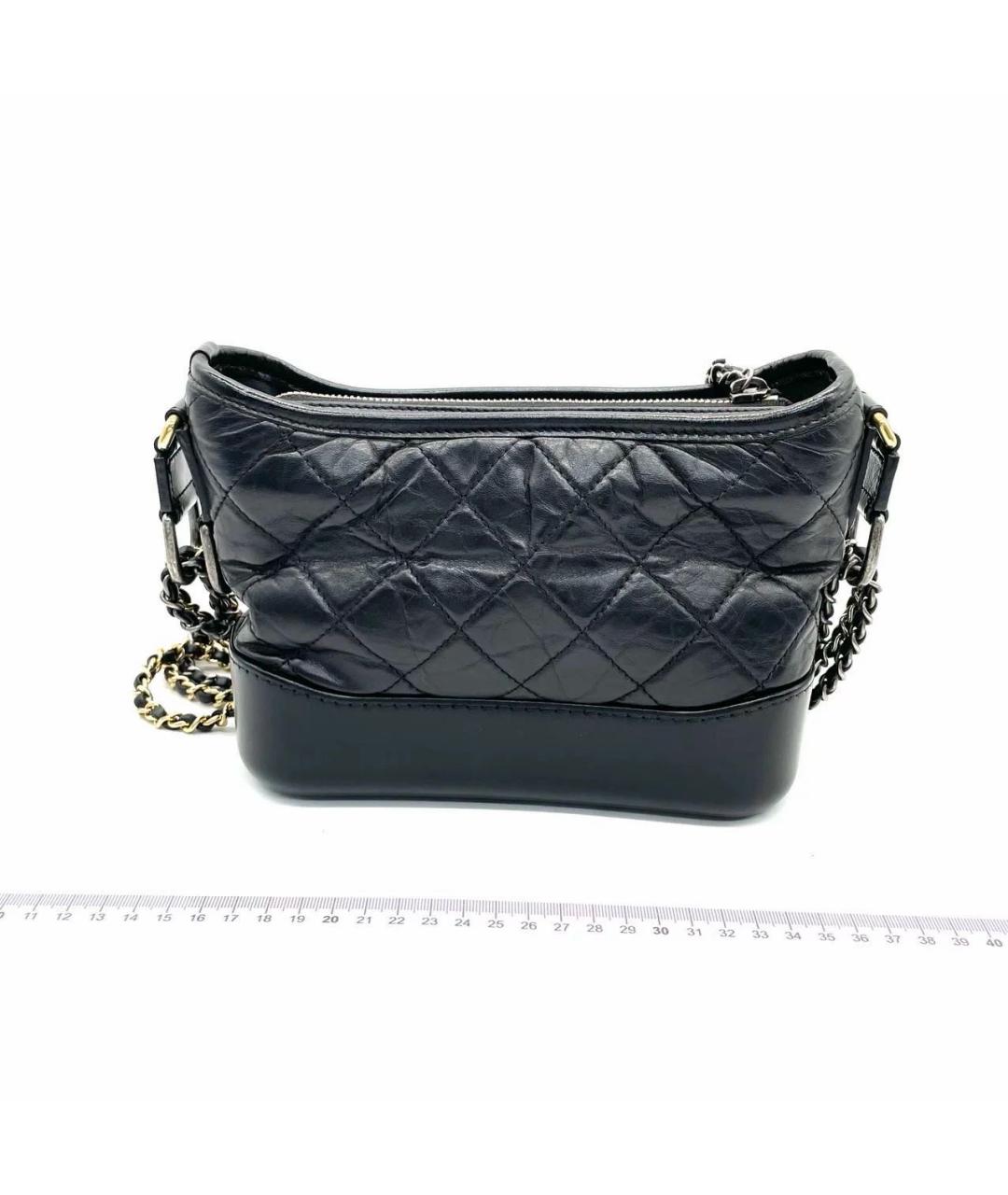 CHANEL Черная кожаная сумка через плечо, фото 2