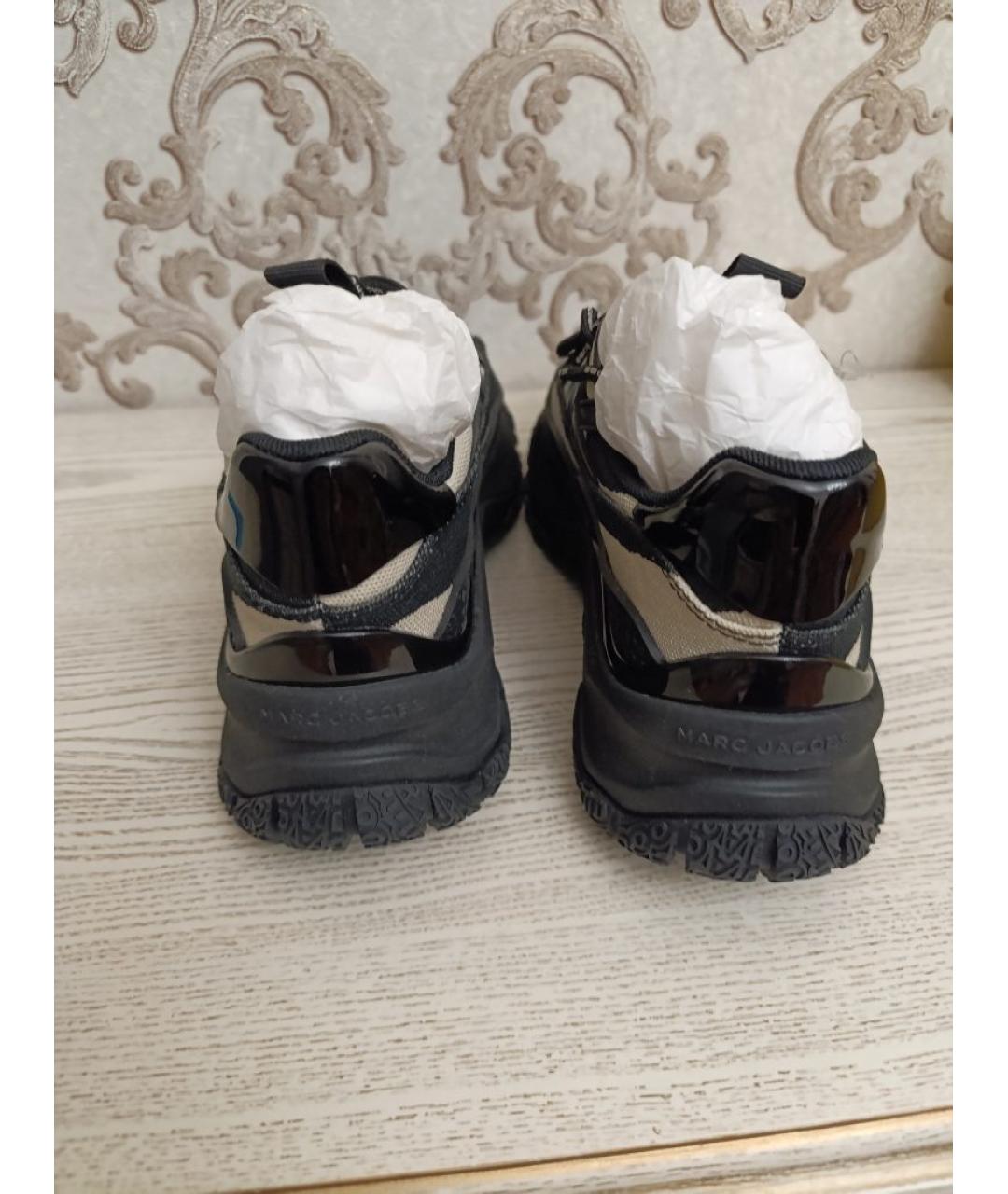 MARC JACOBS Черные текстильные кроссовки, фото 3