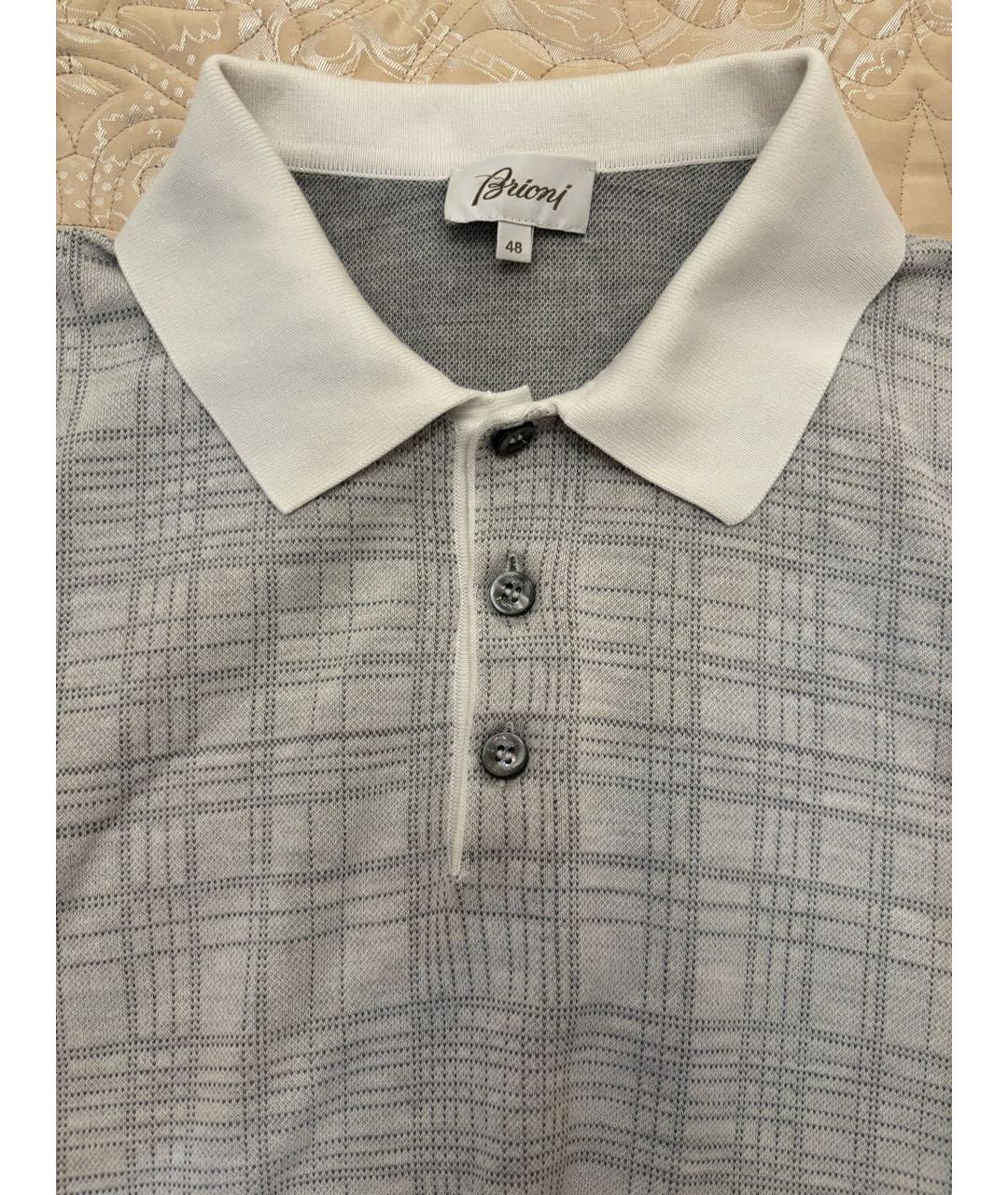 BRIONI Серый хлопковый джемпер / свитер, фото 4