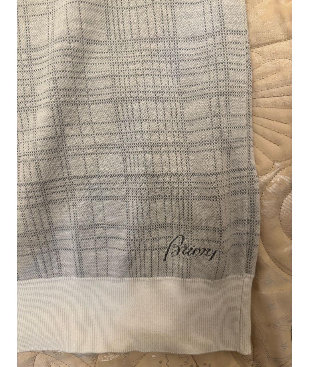 BRIONI Серый хлопковый джемпер / свитер, фото 5