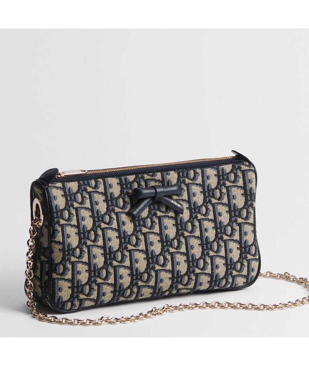 CHRISTIAN DIOR Синяя сумка через плечо, фото 2