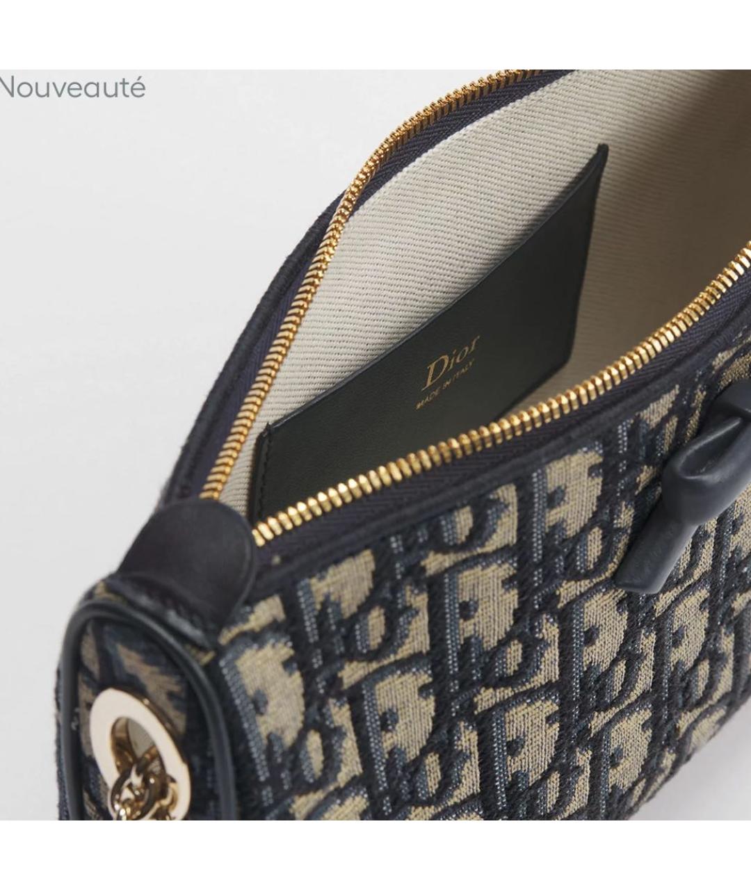 CHRISTIAN DIOR Синяя сумка через плечо, фото 4