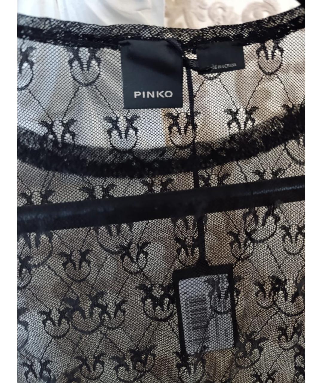PINKO Черная полиэстеровая блузы, фото 2