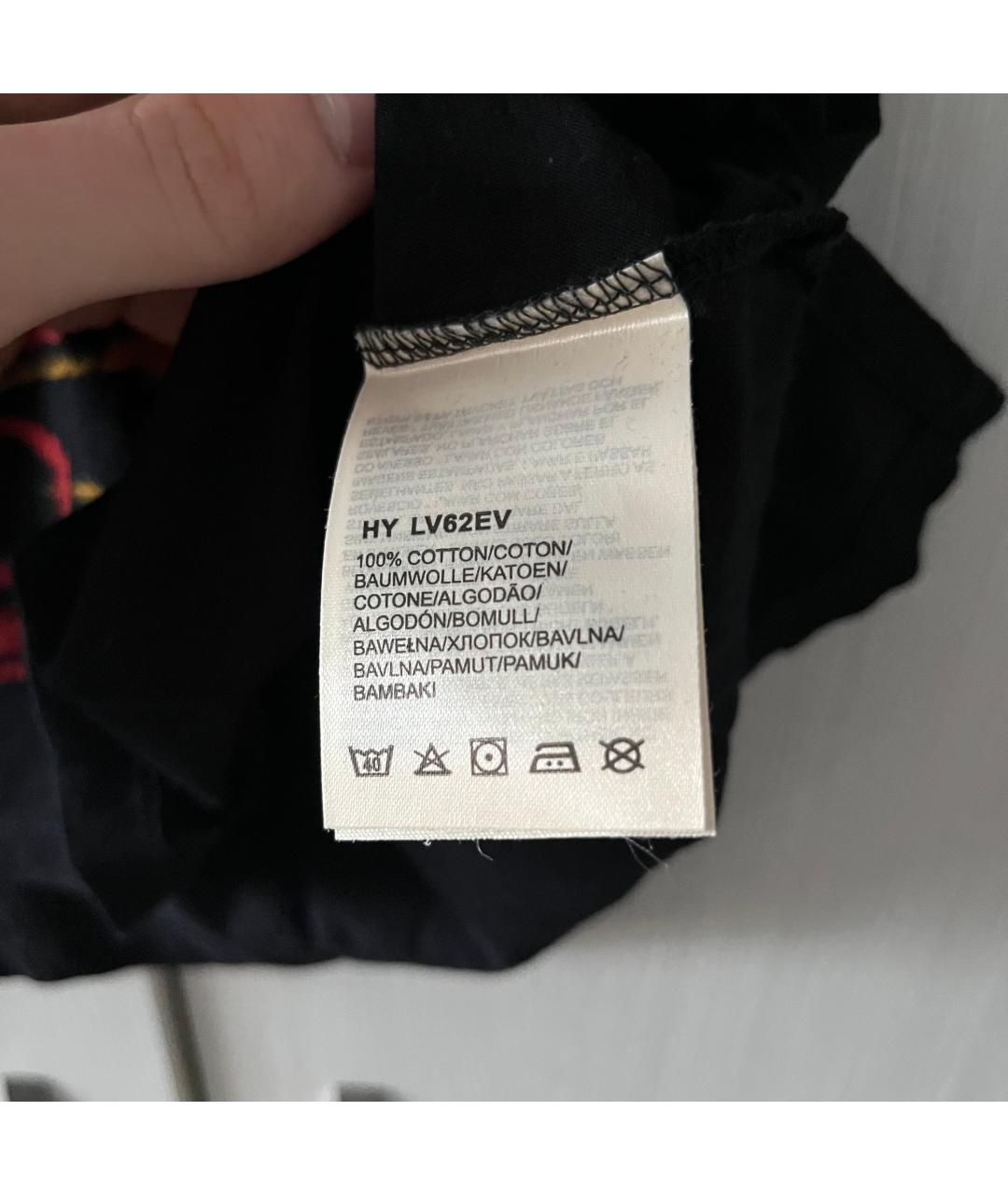 VIVIENNE WESTWOOD Черная хлопковая футболка, фото 3