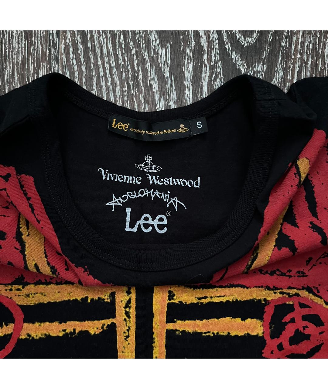 VIVIENNE WESTWOOD Черная хлопковая футболка, фото 2