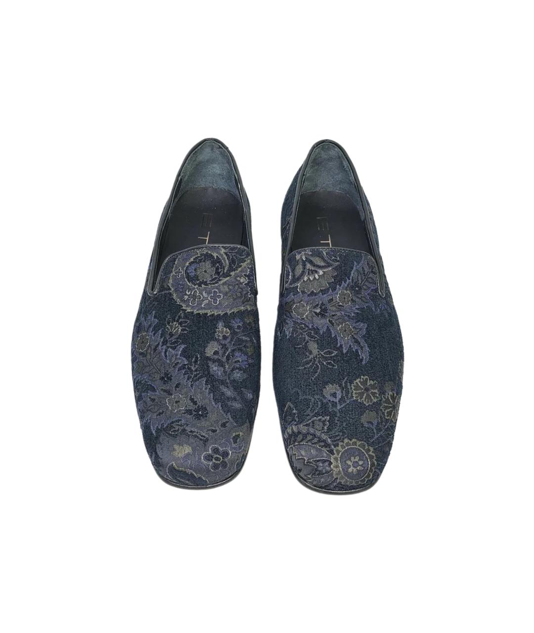 ETRO Синие текстильные лоферы, фото 2