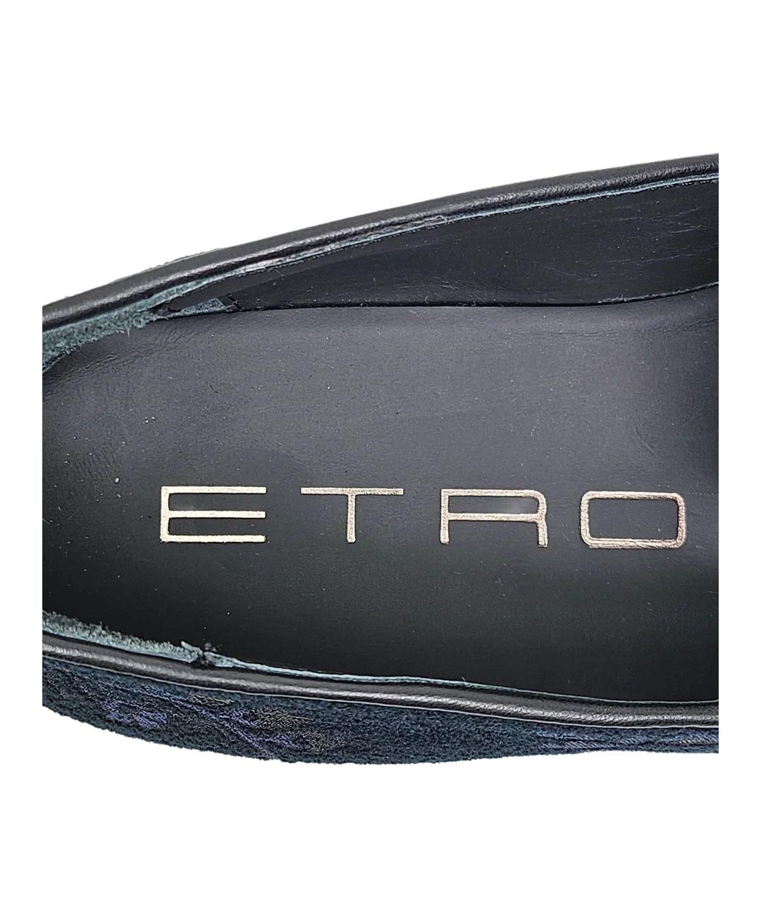 ETRO Синие текстильные лоферы, фото 7