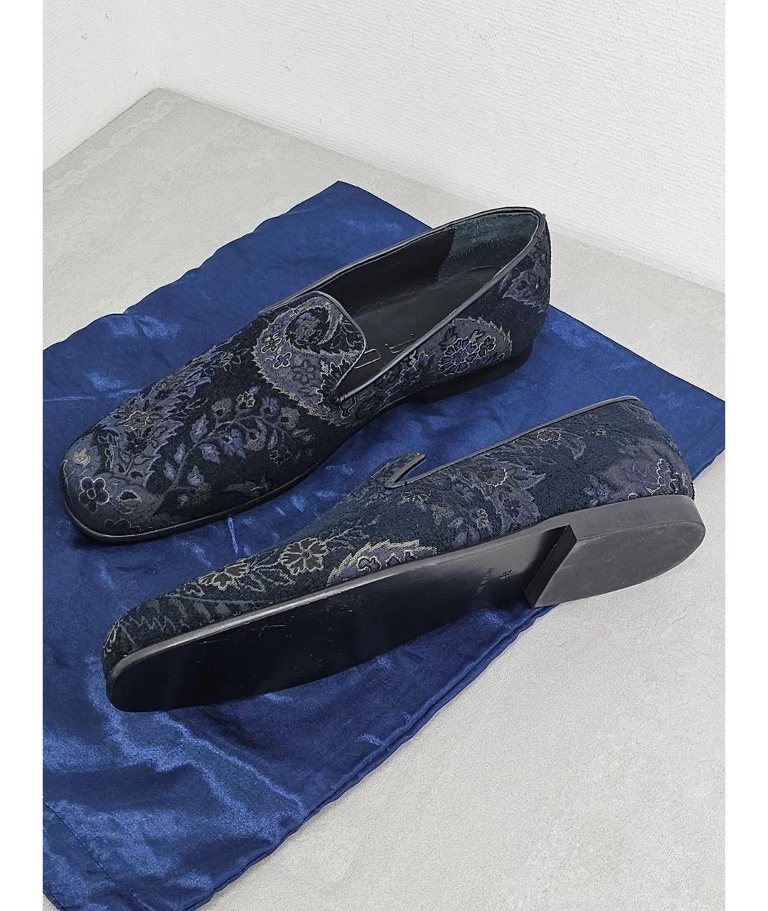 ETRO Синие текстильные лоферы, фото 8