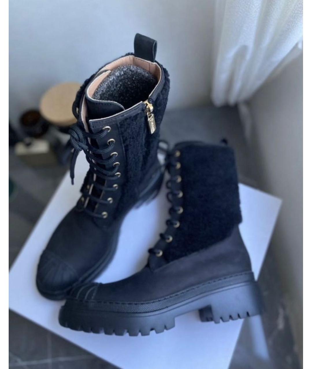 POLLINI Черные кожаные ботинки, фото 2