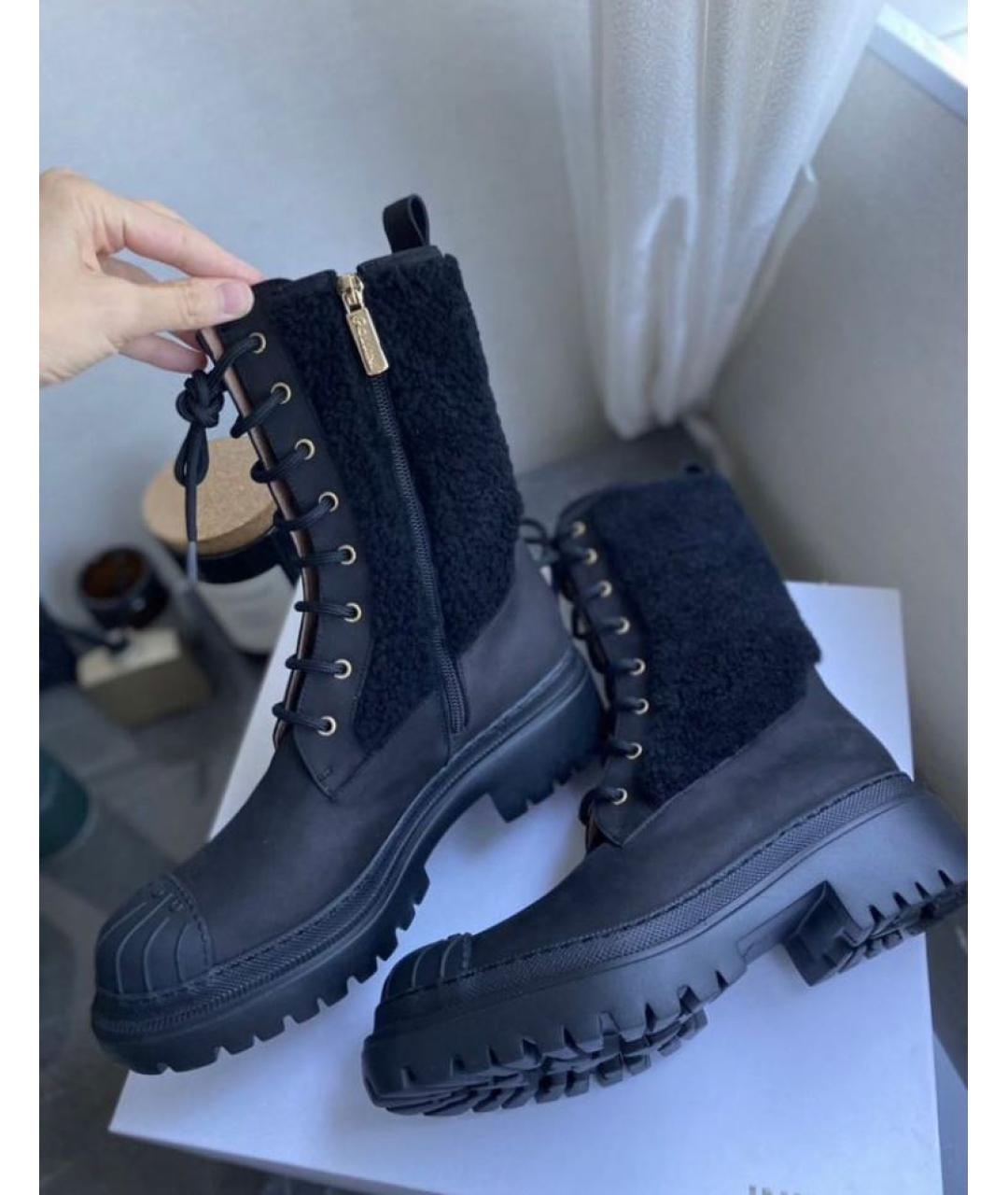 POLLINI Черные кожаные ботинки, фото 7