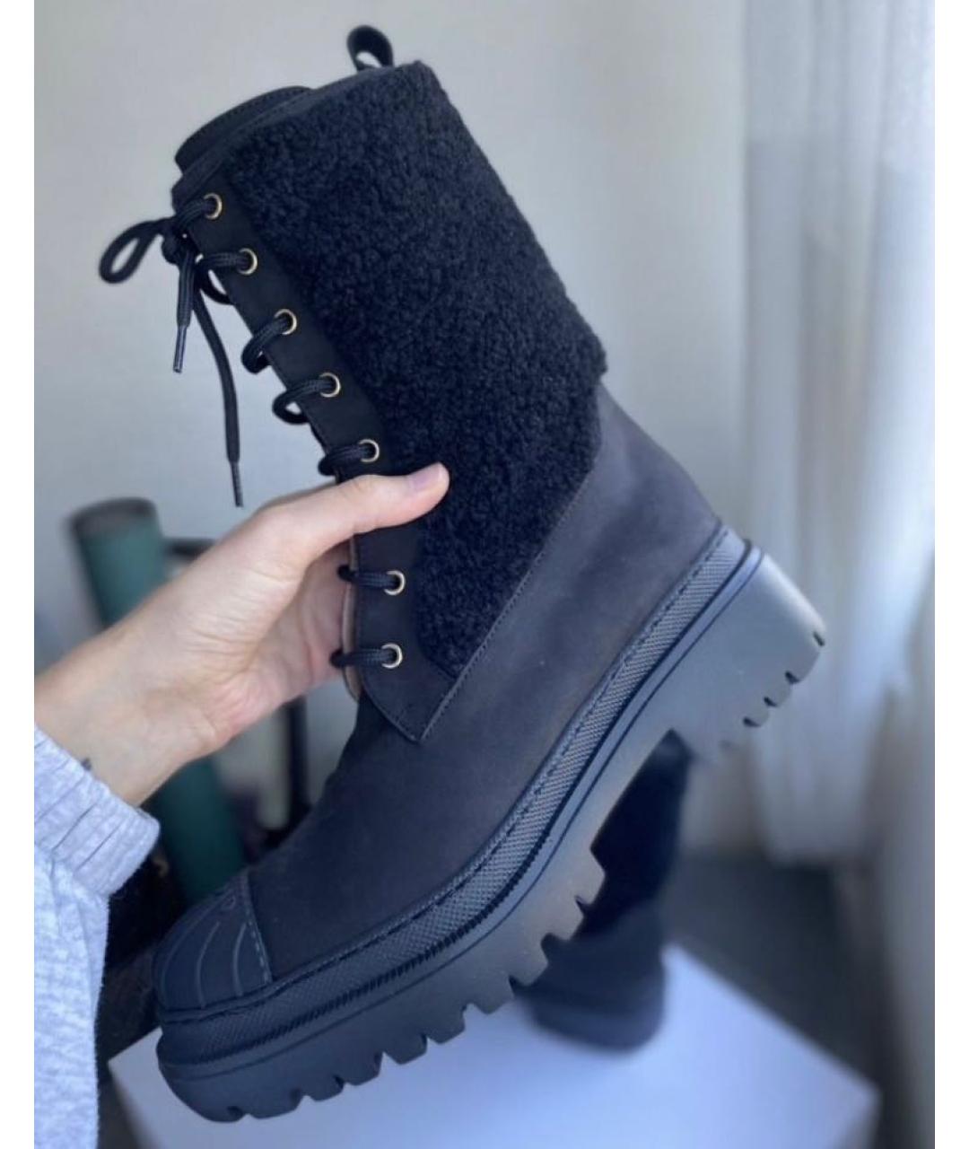 POLLINI Черные кожаные ботинки, фото 5